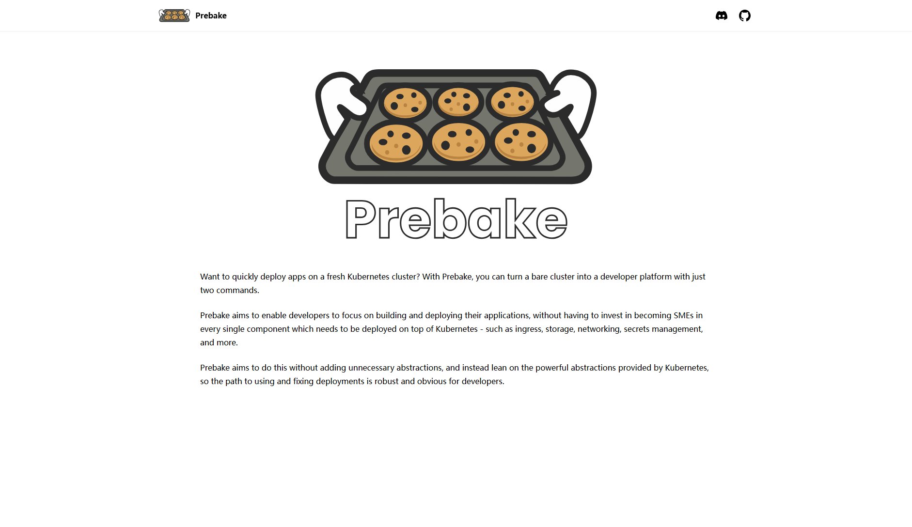 Prebake Prebake Interface & Screenshots Prebake Prebake Interface & Screenshots