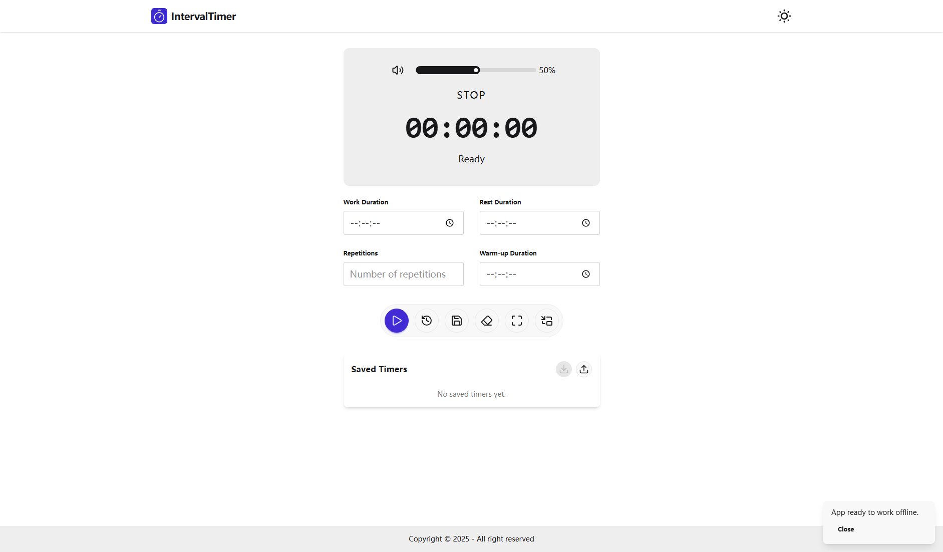 IntervalTimer IntervalTimer Interface & Screenshots IntervalTimer IntervalTimer Interface & Screenshots