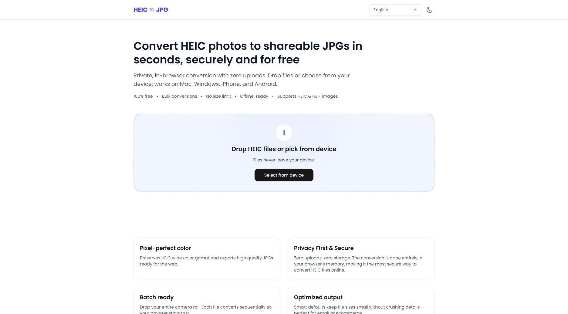 HEIC to JPG Converter
