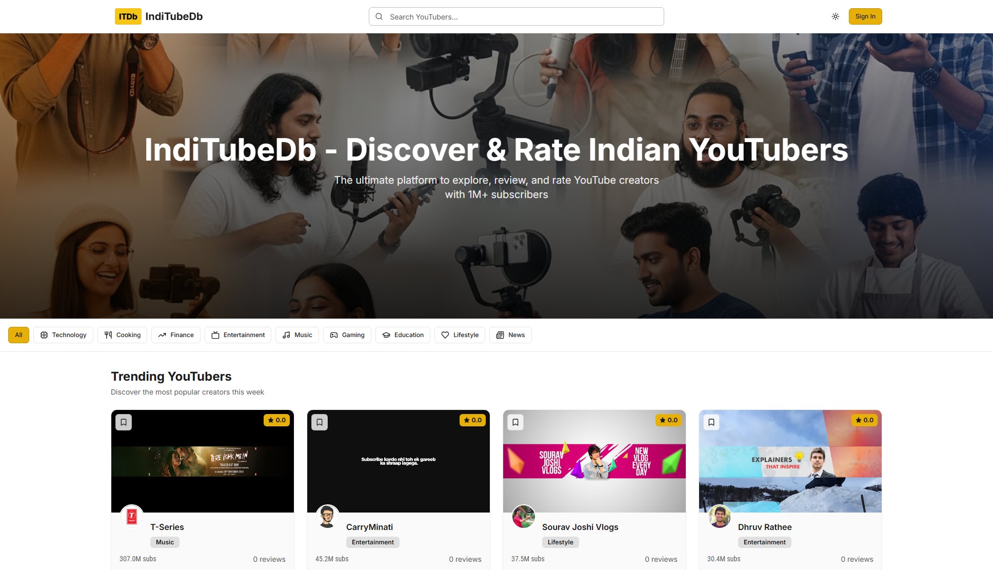 IndiTubeDb IndiTubeDb Interface & Screenshots IndiTubeDb IndiTubeDb Interface & Screenshots