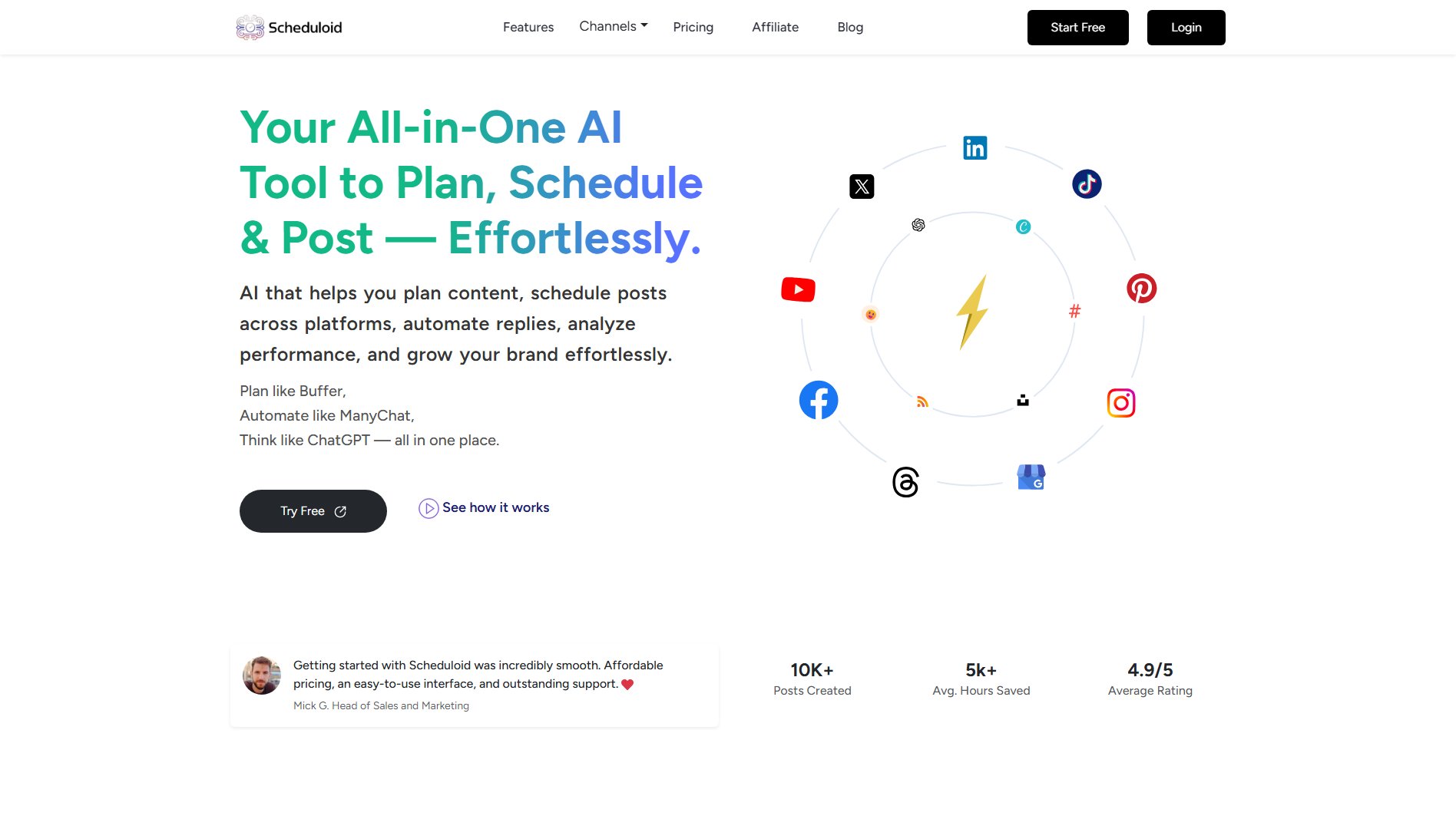 Scheduloid Scheduloid Interface & Screenshots