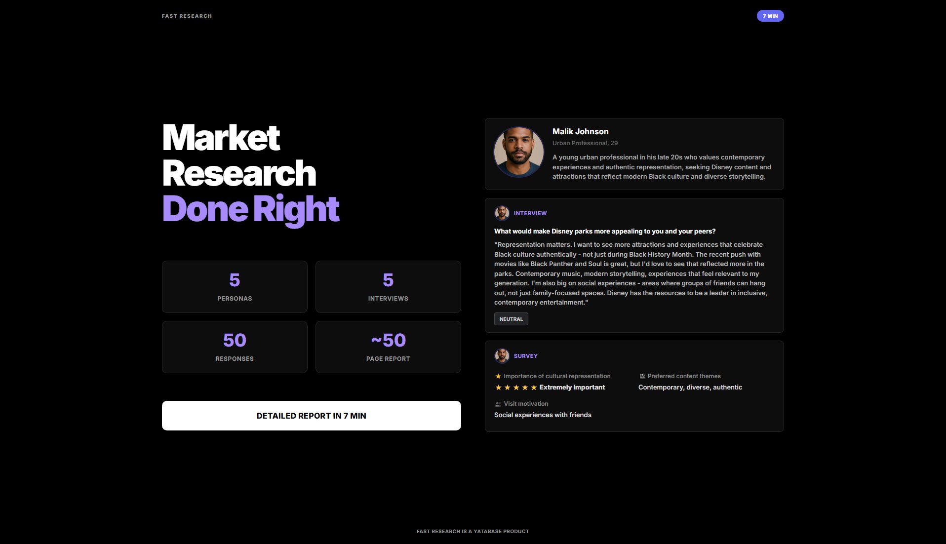 Fast Research by Yatabase