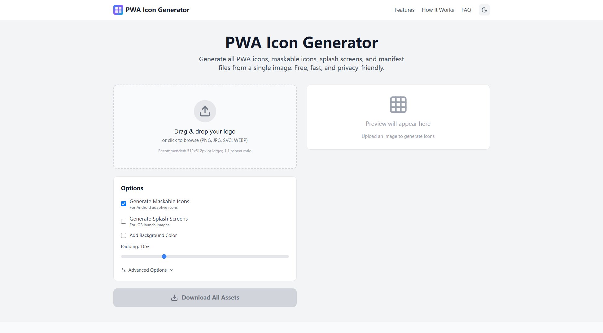 PWA Icon Generator PWA Icon Generator Interface & Screenshots PWA Icon Generator PWA Icon Generator Interface & Screenshots