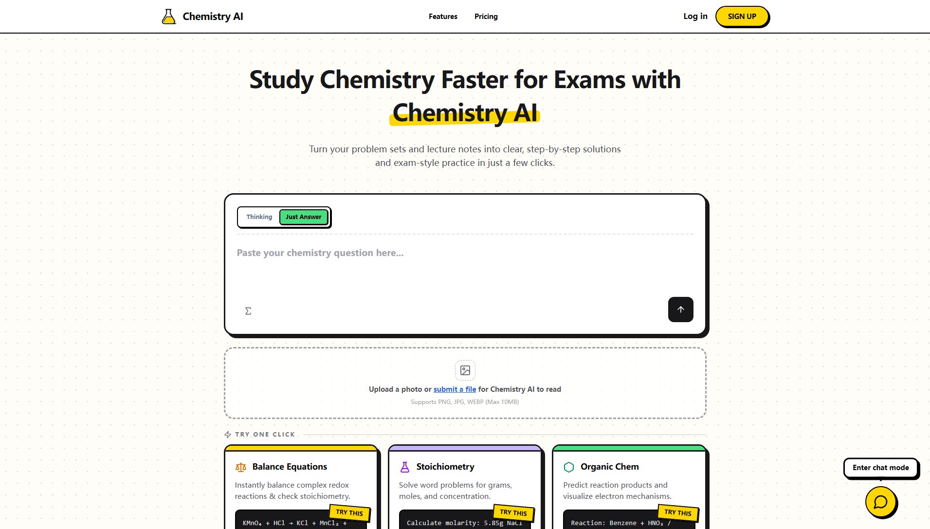 Chemistry AI Chemistry AI Interface & Screenshots Chemistry AI Chemistry AI Interface & Screenshots