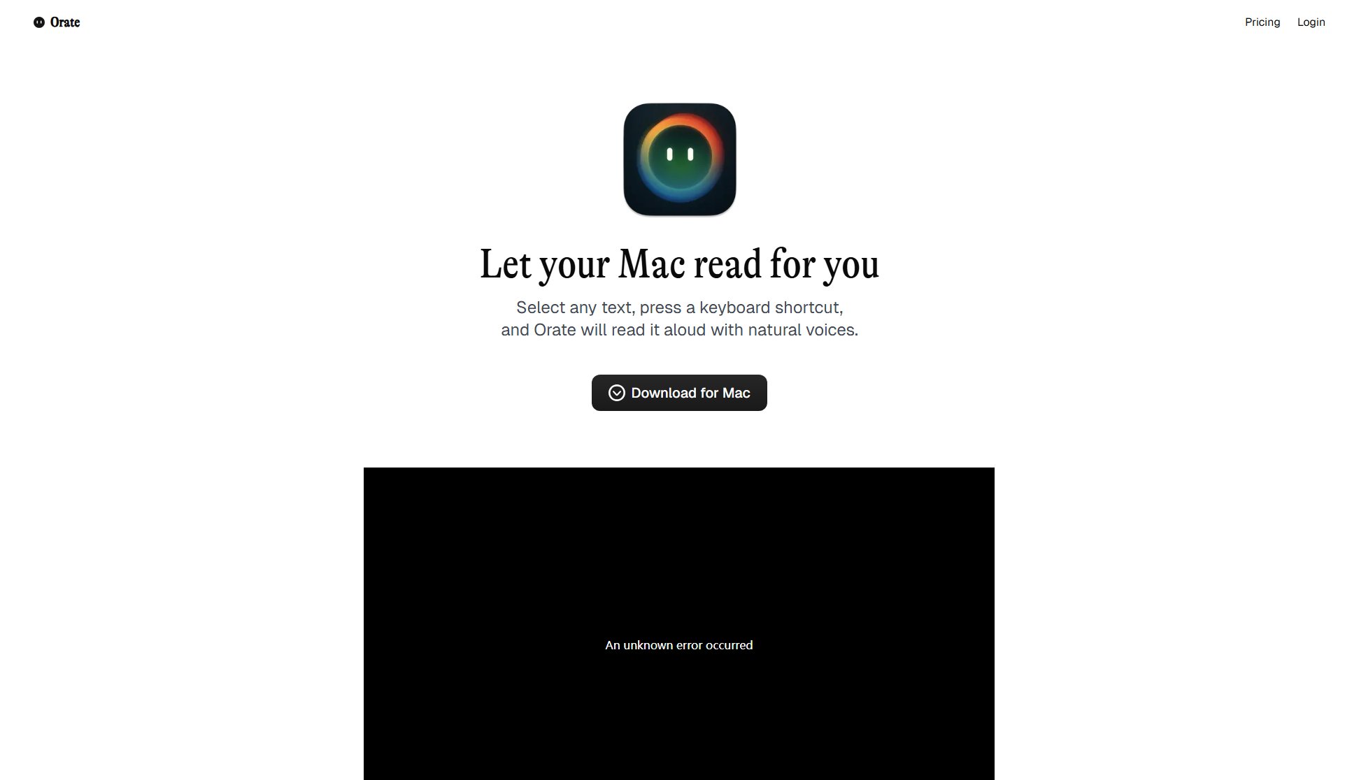 Orate Orate Interface & Screenshots Orate Orate Interface & Screenshots