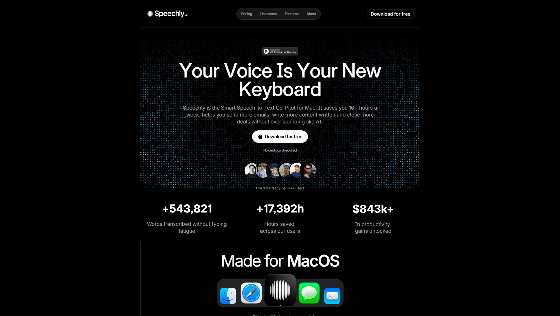 Speechly Screenshot Speechly Screenshot