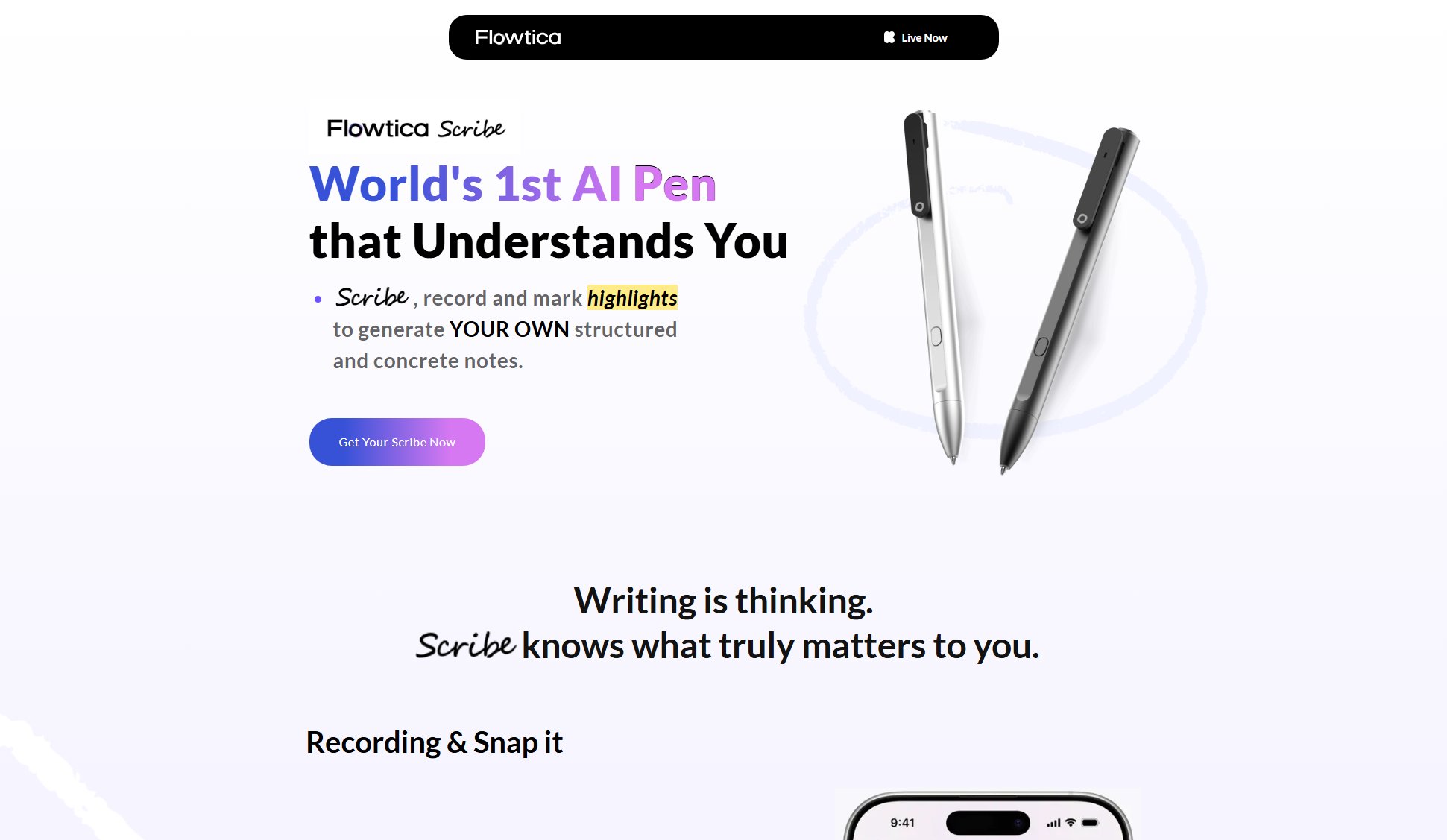 Flowtica Scribe Flowtica Scribe Interface & Screenshots