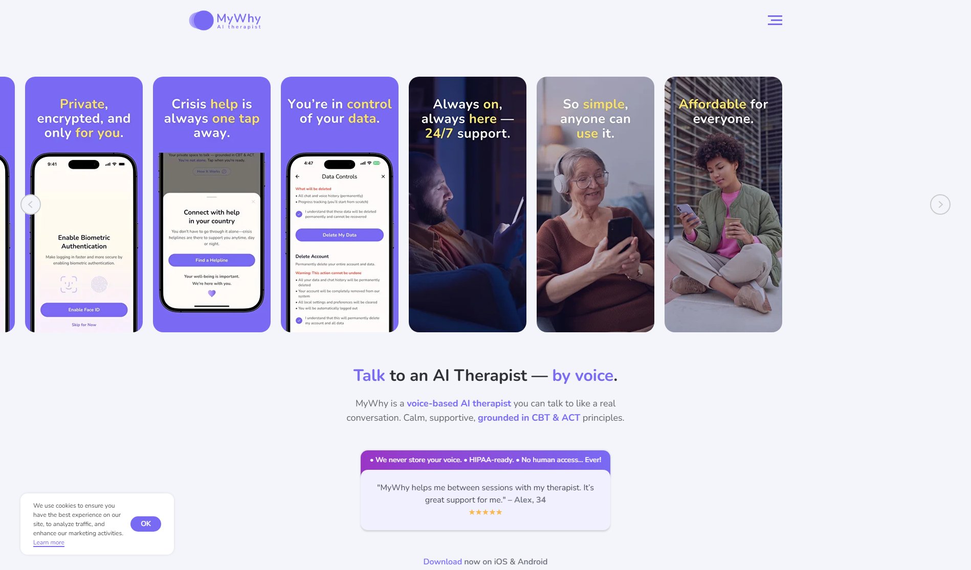 MyWhy MyWhy Interface & Screenshots