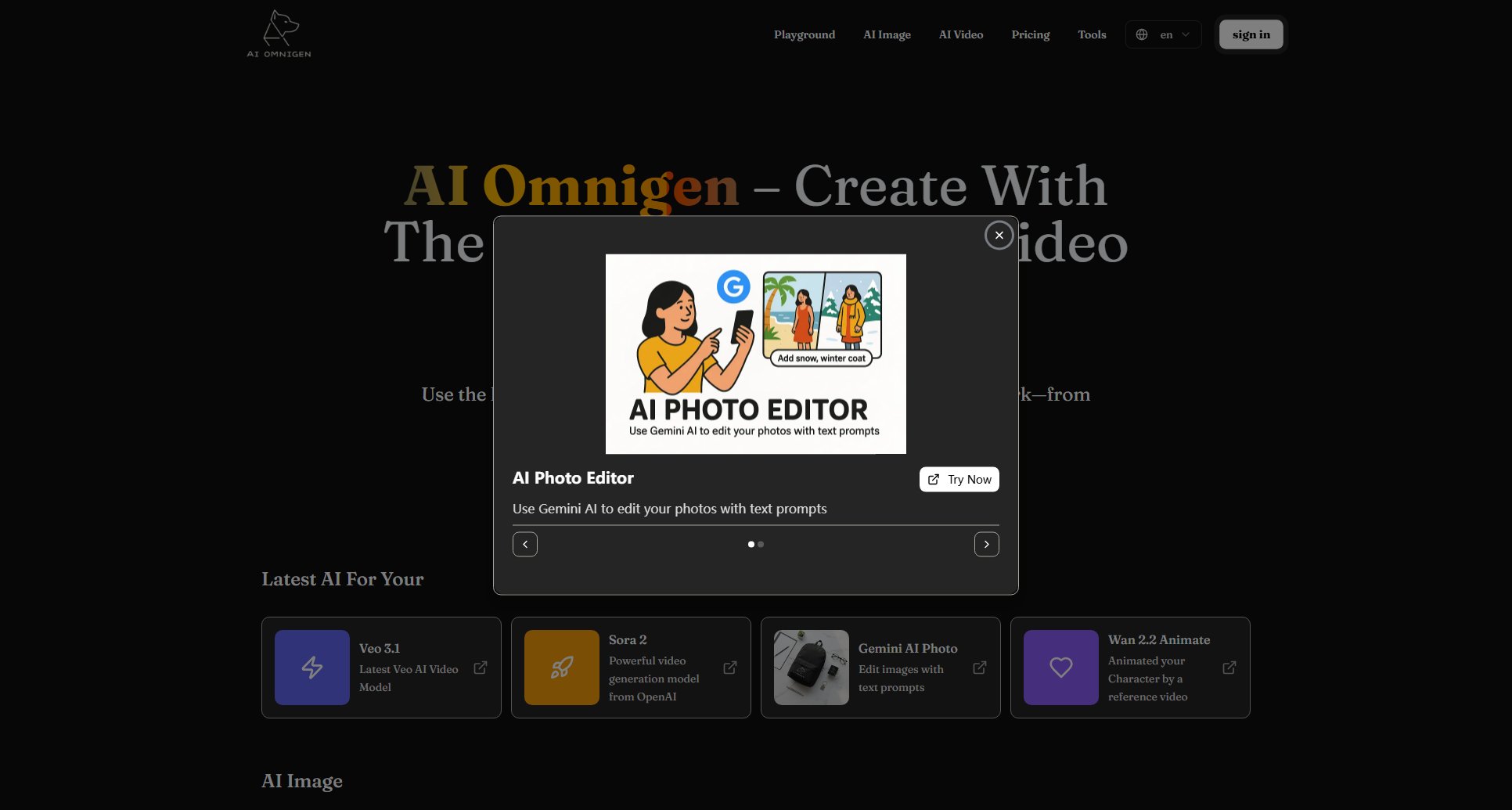 AI Omnigen AI Omnigen Interface & Screenshots AI Omnigen AI Omnigen Interface & Screenshots