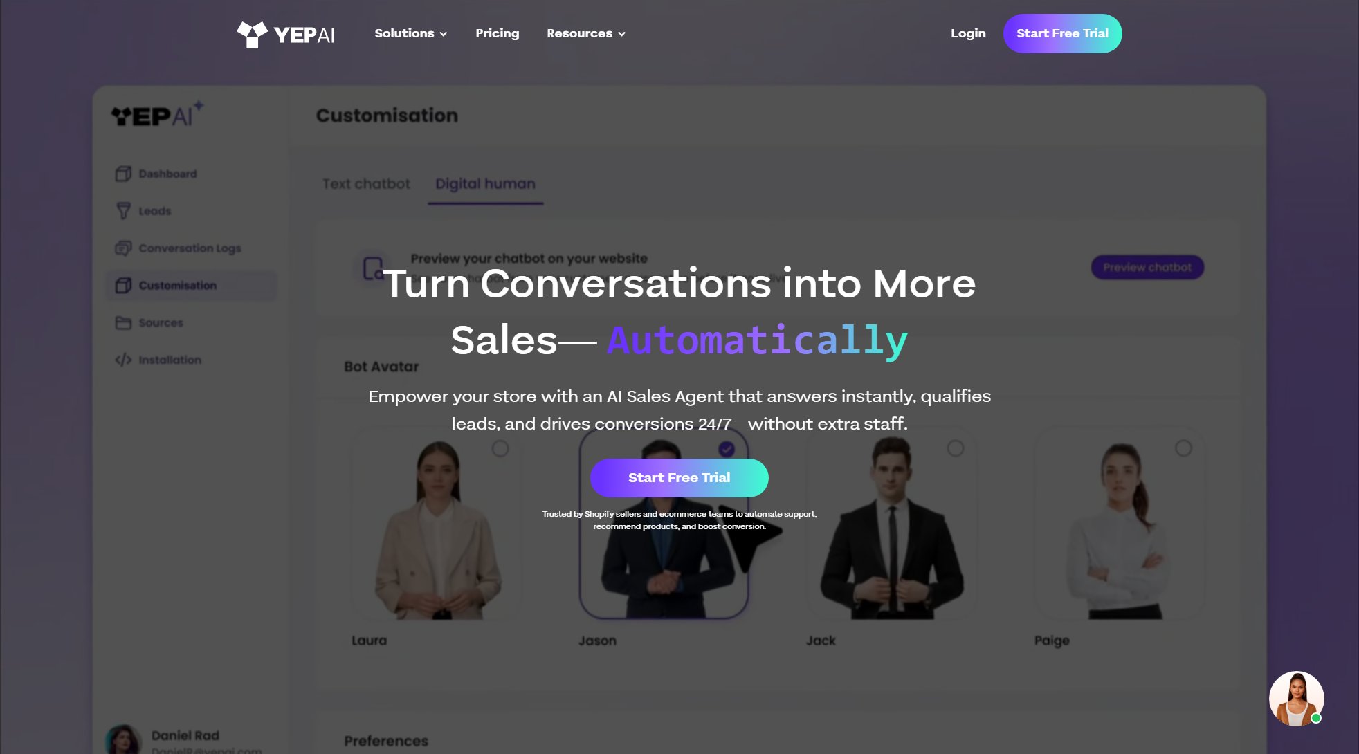 Yep AI Yep AI Interface & Screenshots