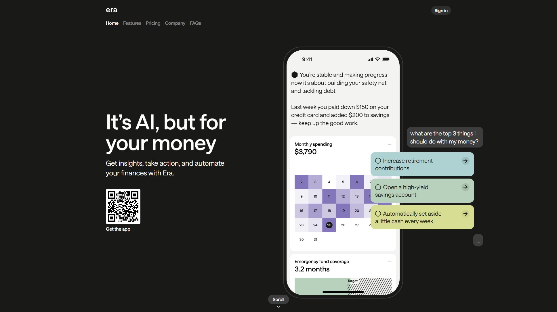 Era Era Interface & Screenshots