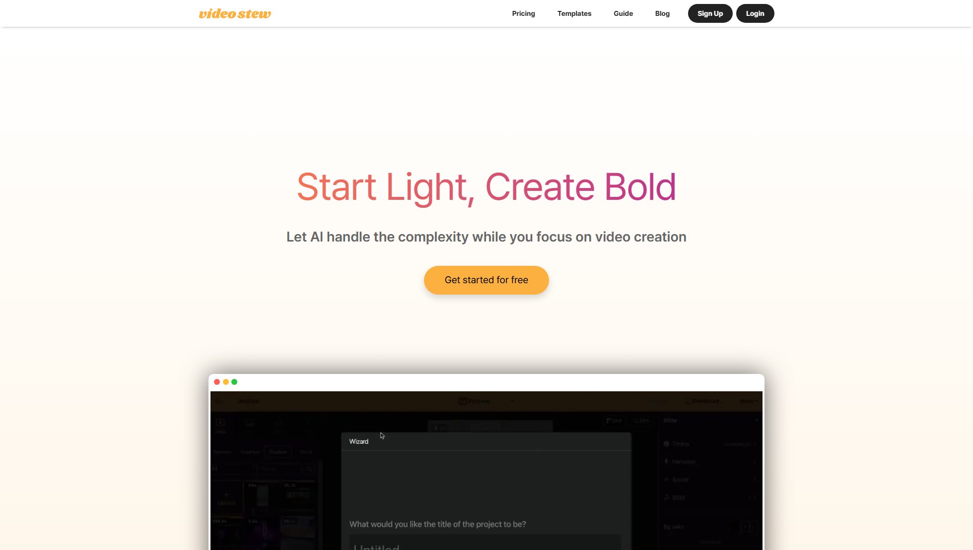 VideoStew VideoStew Interface & Screenshots