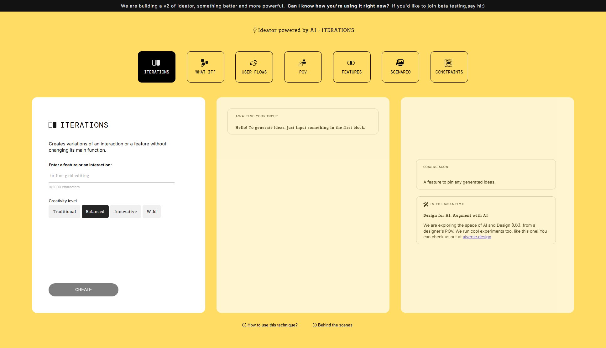 Ideator AI Ideator AI Interface & Screenshots Ideator AI Ideator AI Interface & Screenshots