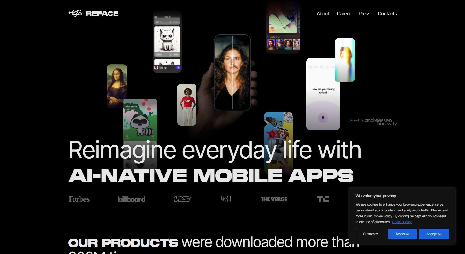 Reface Reface Interface & Screenshots Reface Reface Interface & Screenshots