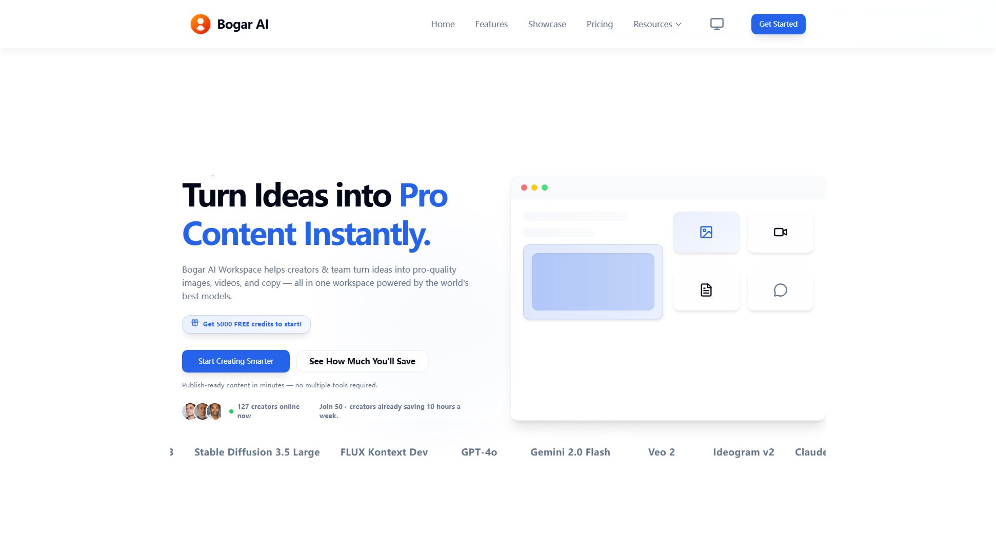 Bogar AI Workspace Bogar AI Workspace Interface & Screenshots