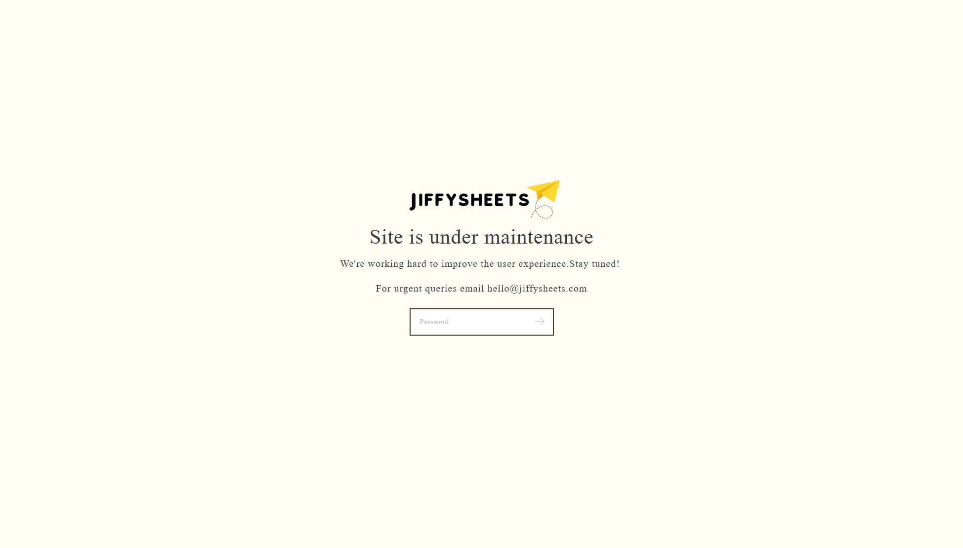 JiffySheets JiffySheets Interface & Screenshots