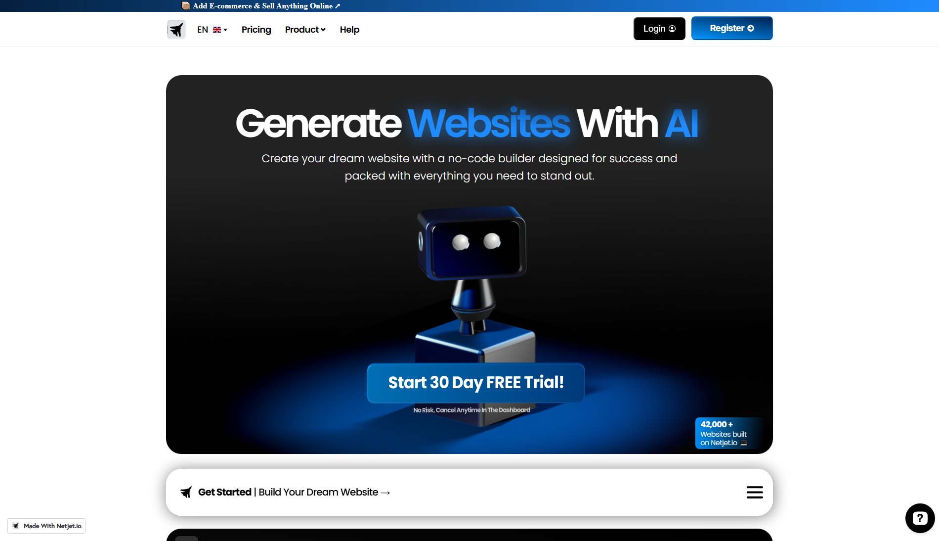 Netjet.io Netjet.io Interface & Screenshots