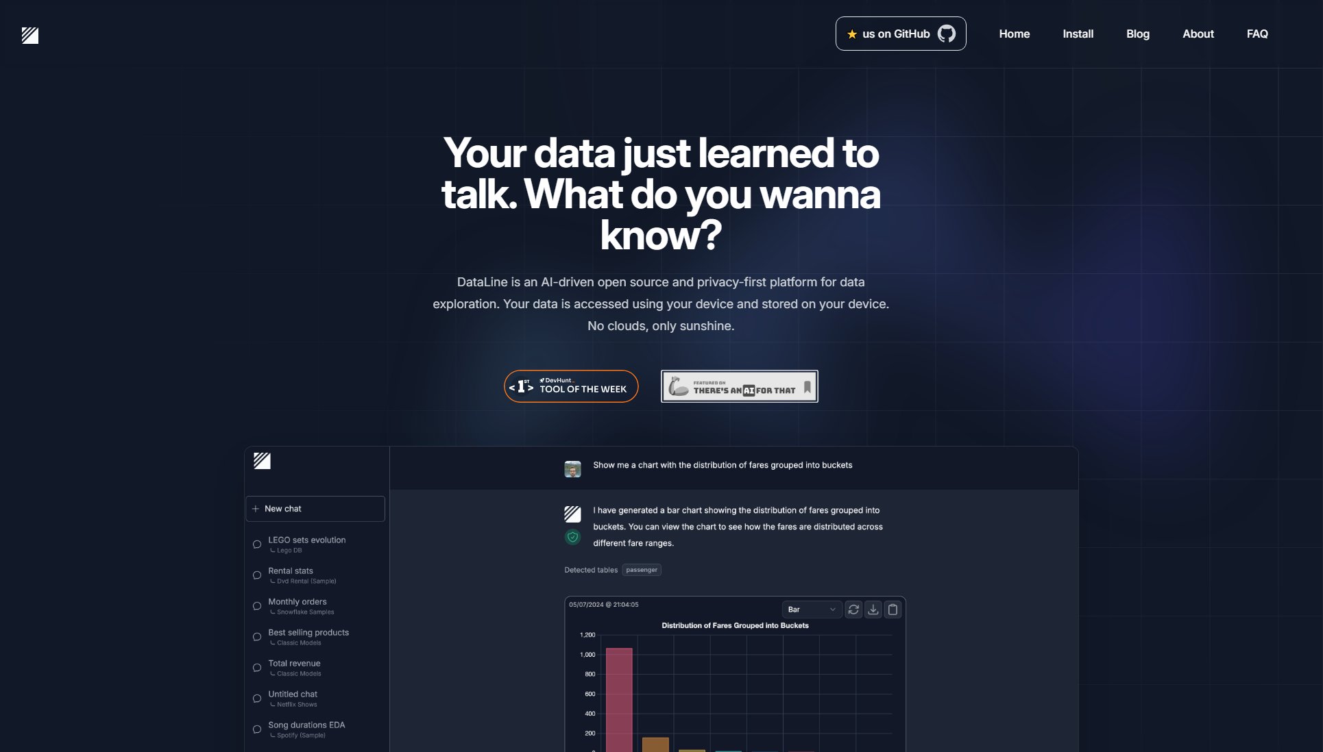 DataLine DataLine Interface & Screenshots