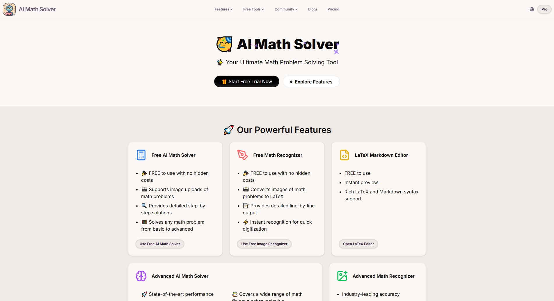 AI Math Solver AI Math Solver Interface & Screenshots AI Math Solver AI Math Solver Interface & Screenshots