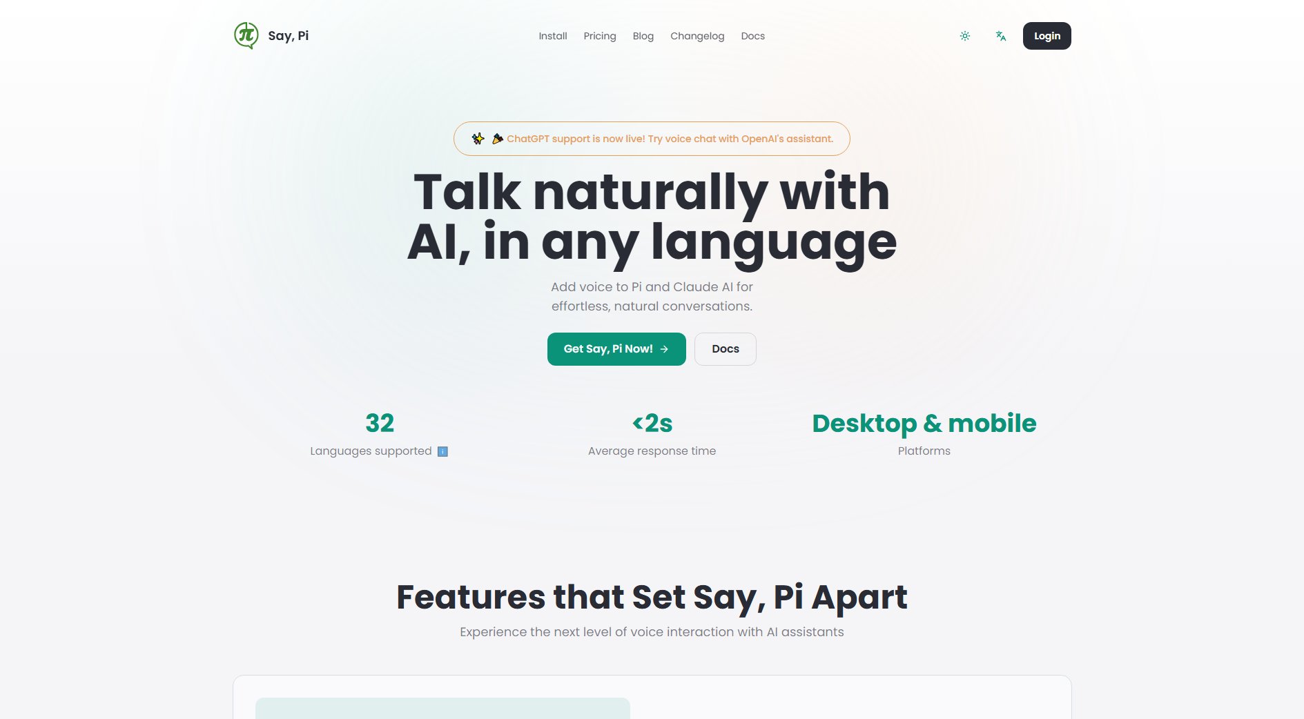 Say, Pi Say, Pi Interface & Screenshots