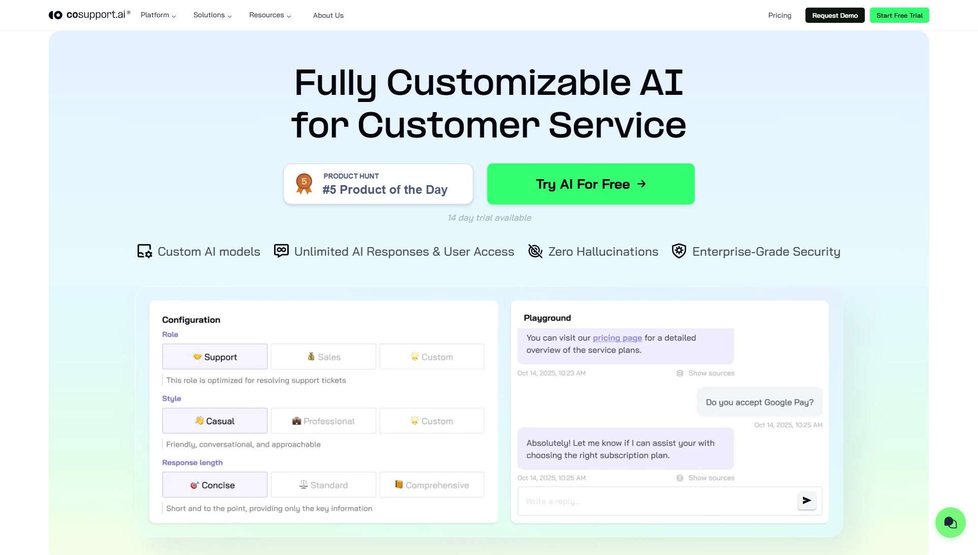 CoSupport AI CoSupport AI Interface & Screenshots