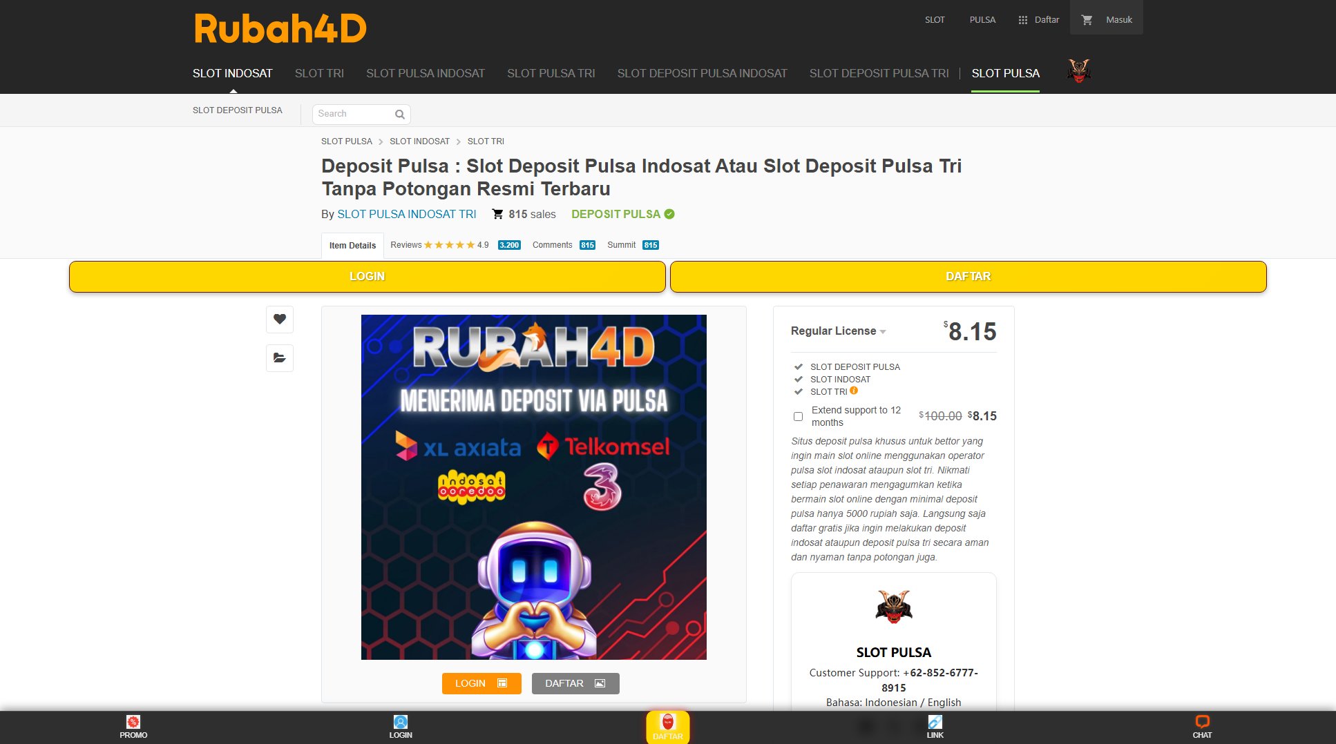 Slot Deposit Pulsa Indosat/Tri Slot Deposit Pulsa Indosat/Tri Interface & Screenshots
