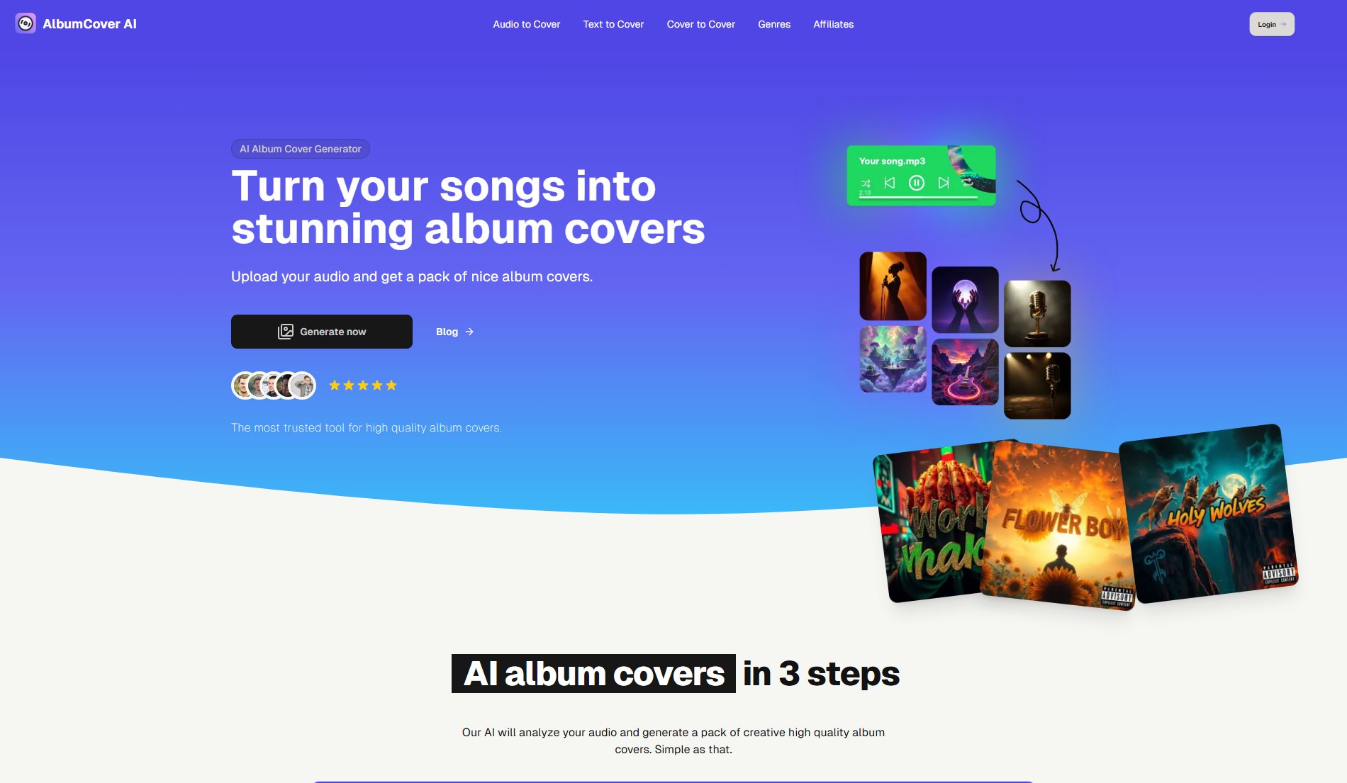 AlbumCover AI AlbumCover AI Interface & Screenshots