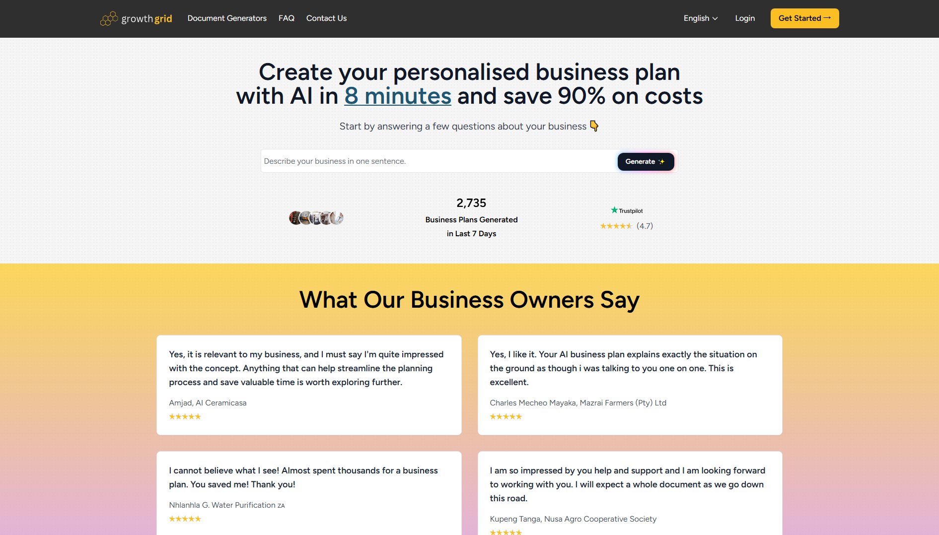 GrowthGrid GrowthGrid Interface & Screenshots GrowthGrid GrowthGrid Interface & Screenshots