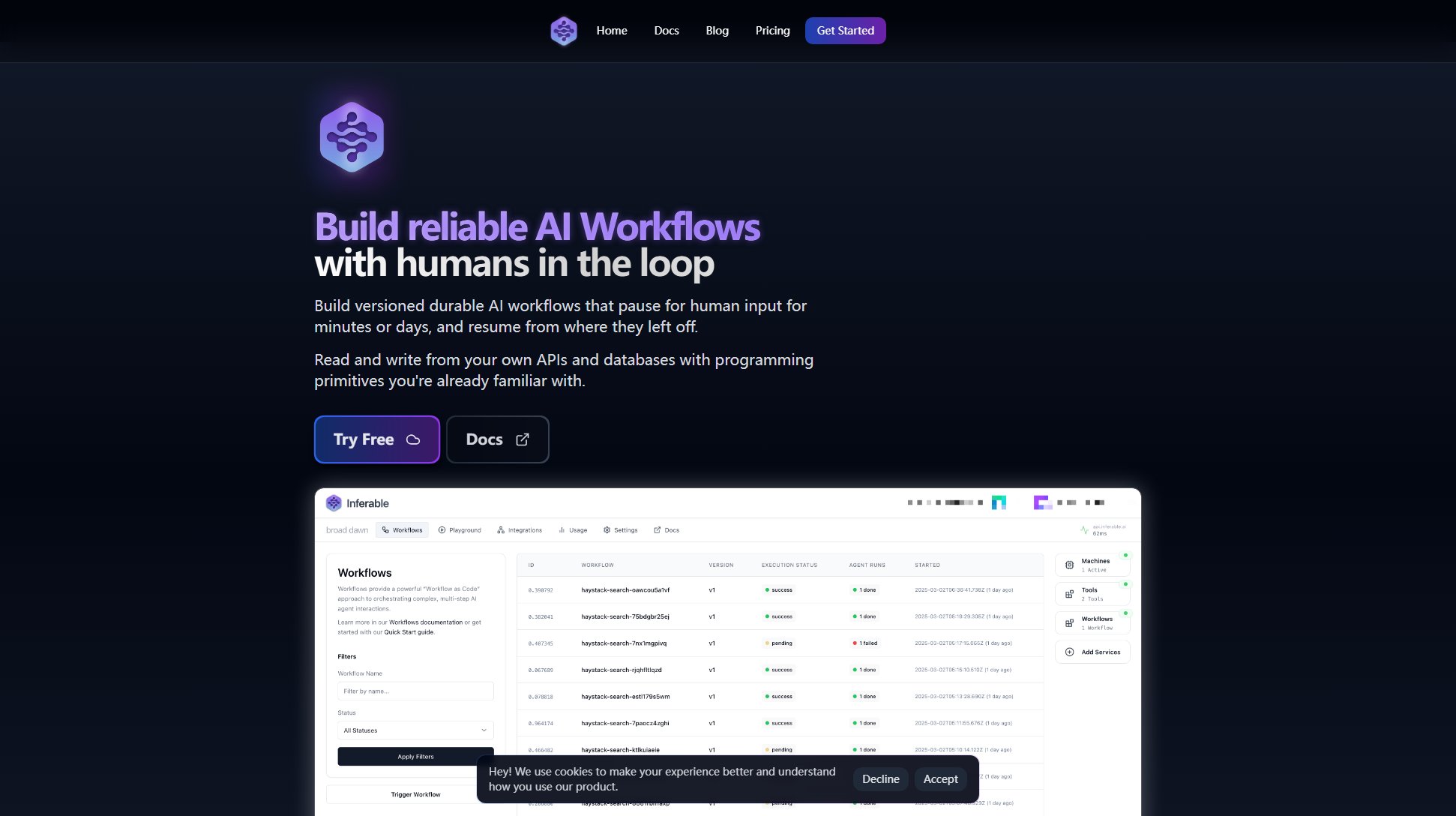 Inferable Inferable Interface & Screenshots Inferable Inferable Interface & Screenshots