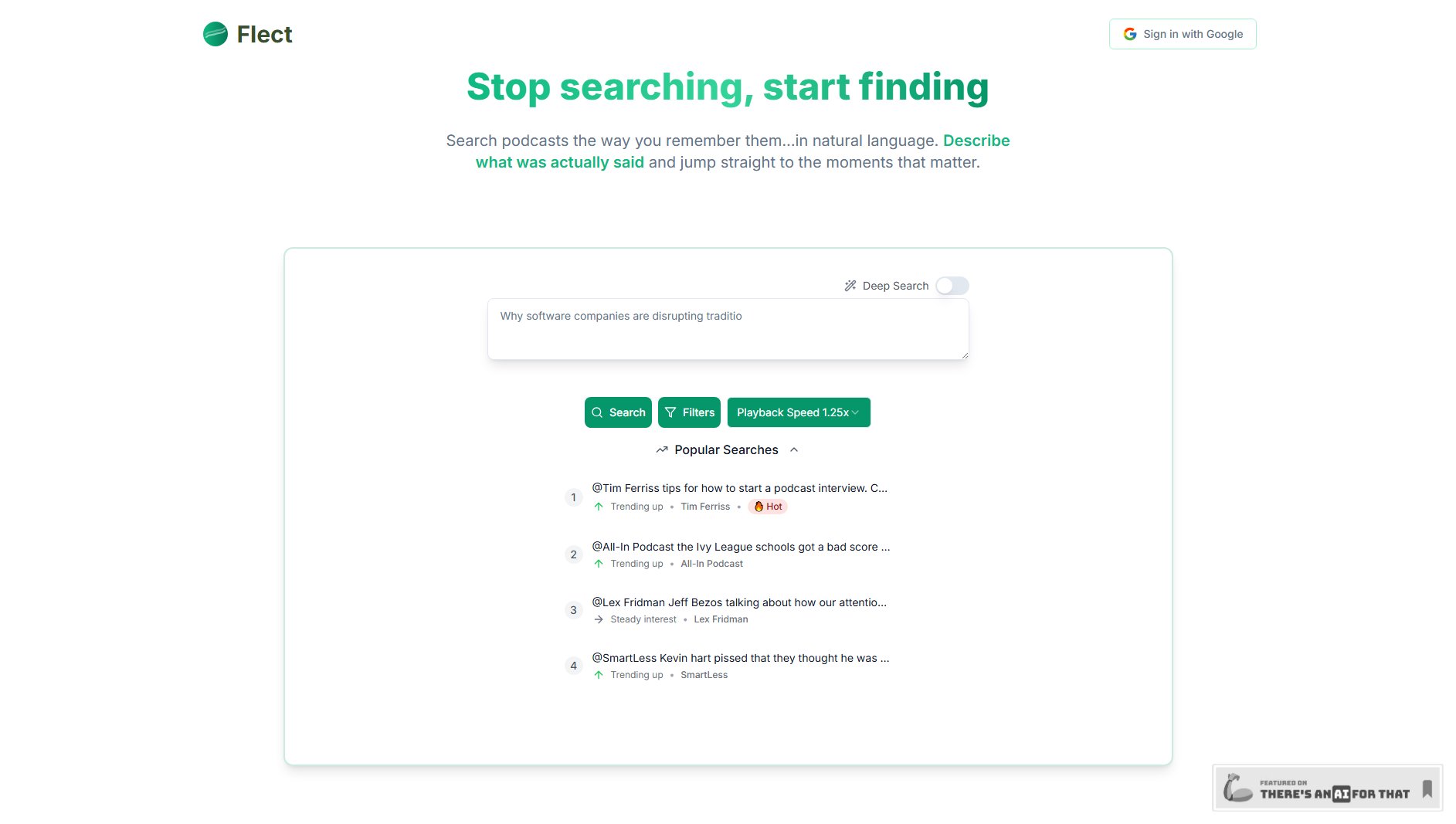 Flect Flect Interface & Screenshots