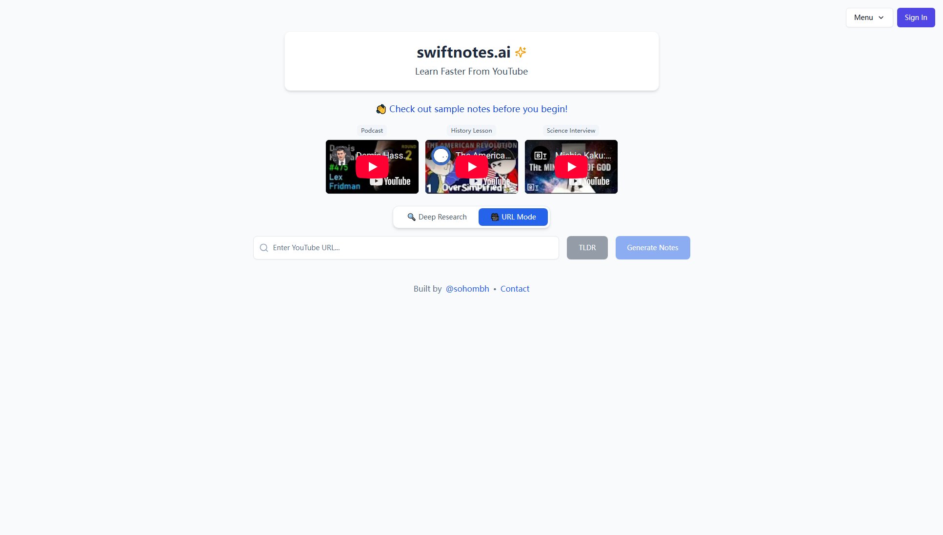 swiftnotes.ai swiftnotes.ai Interface & Screenshots