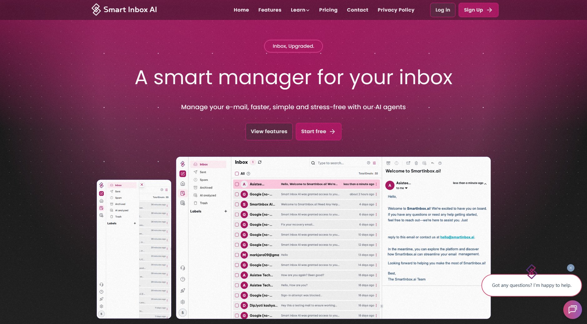 Smart Inbox Smart Inbox Interface & Screenshots