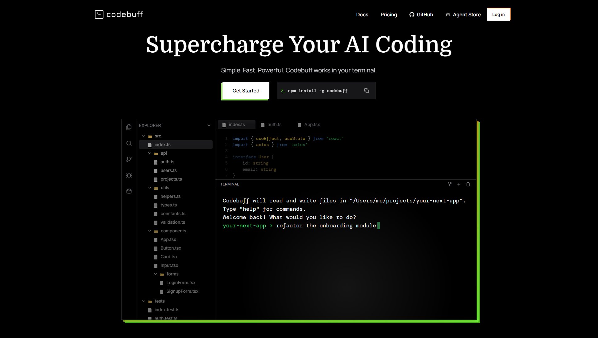 Codebuff Codebuff Interface & Screenshots Codebuff Codebuff Interface & Screenshots