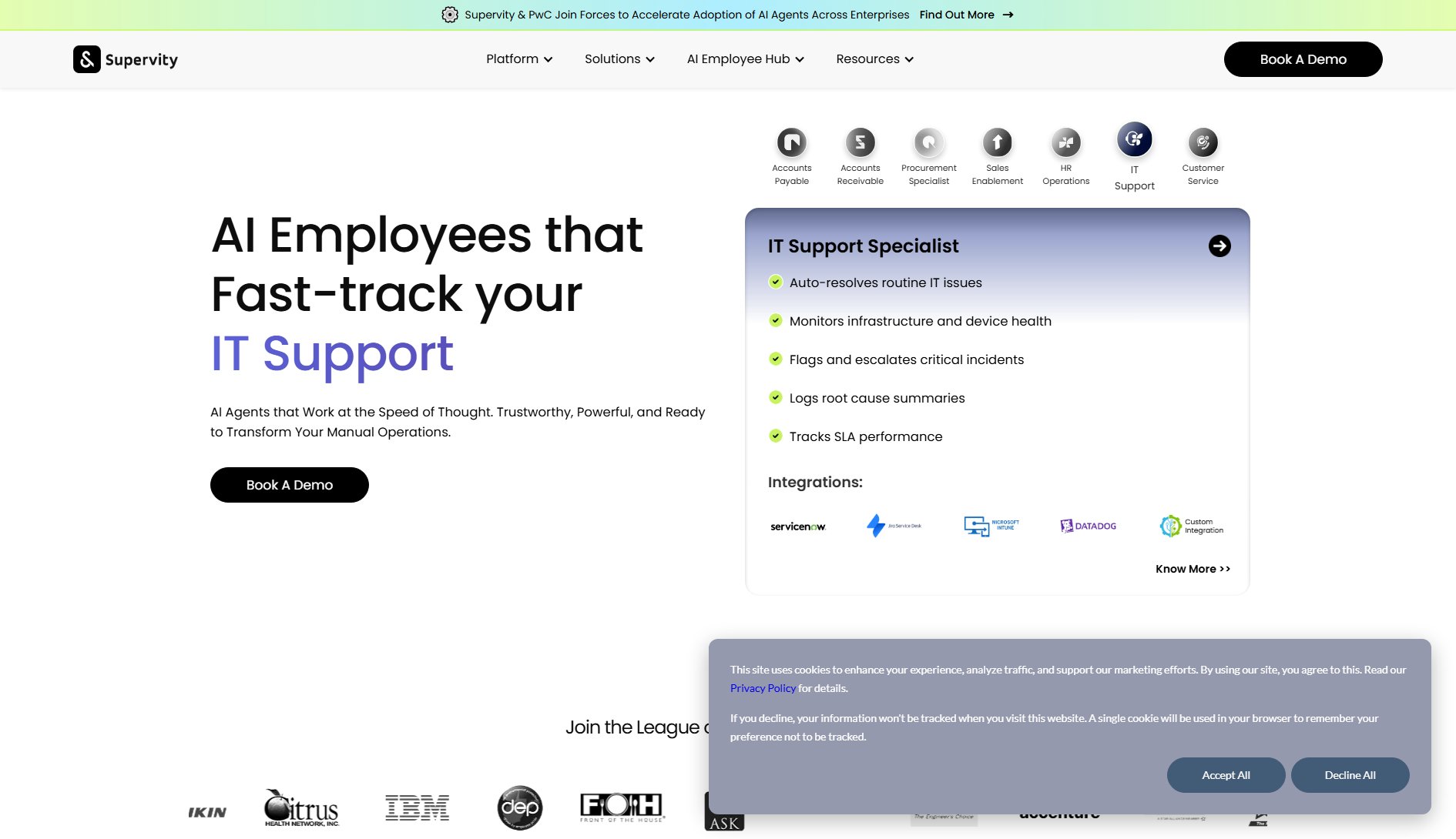 Supervity Supervity Interface & Screenshots