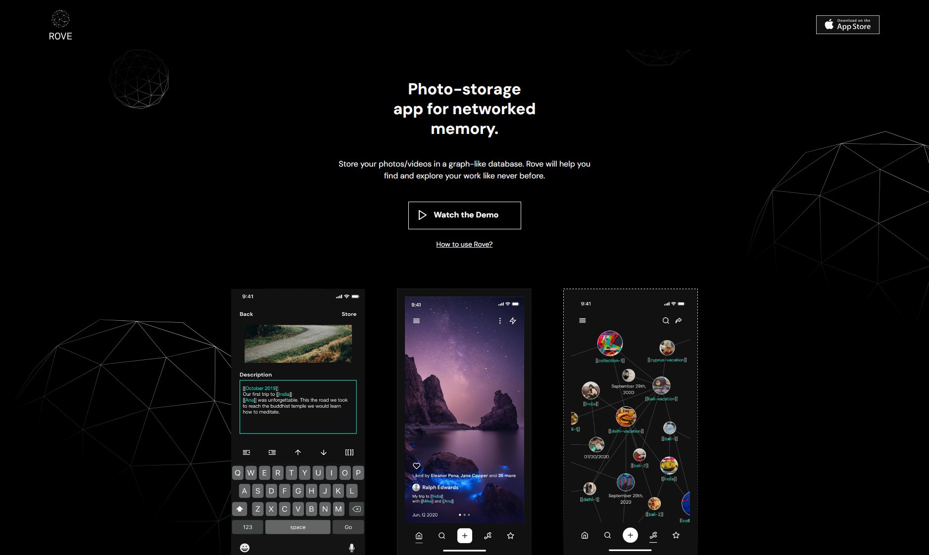 Rove Rove Interface & Screenshots