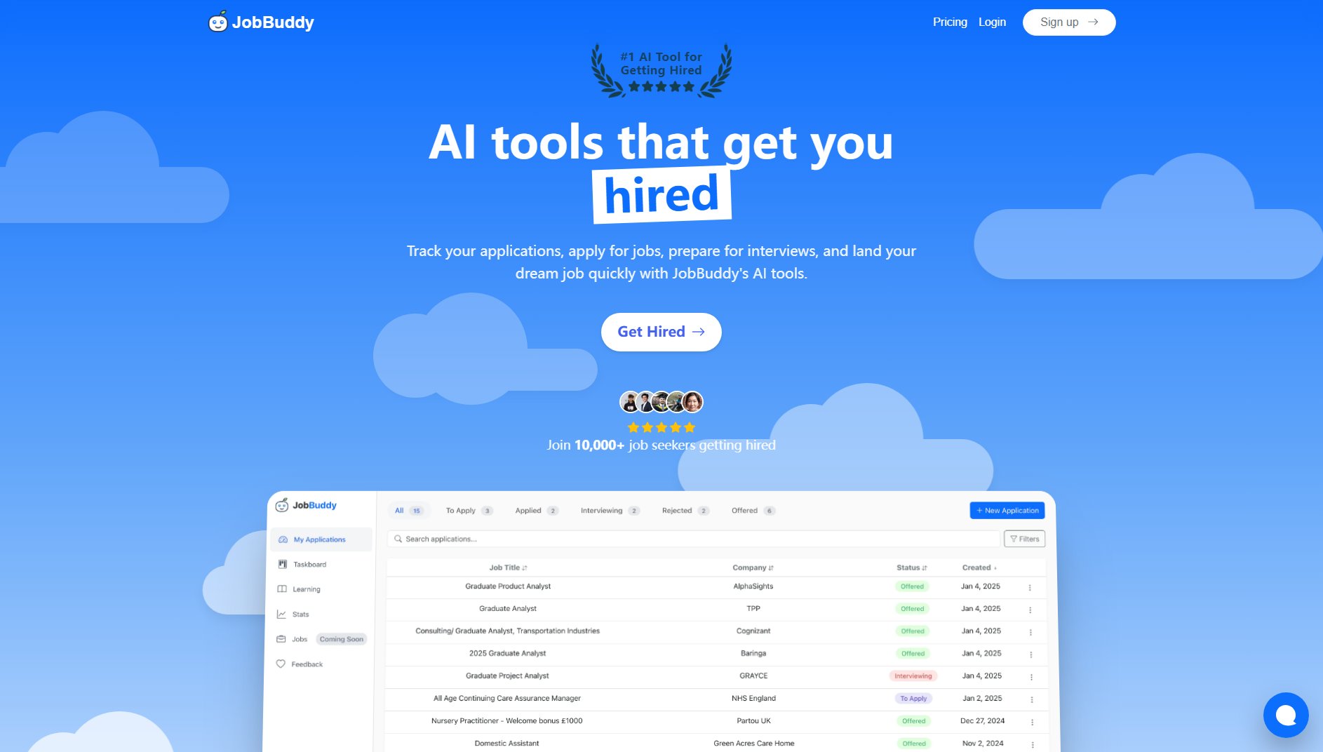 JobBuddy JobBuddy Interface & Screenshots JobBuddy JobBuddy Interface & Screenshots