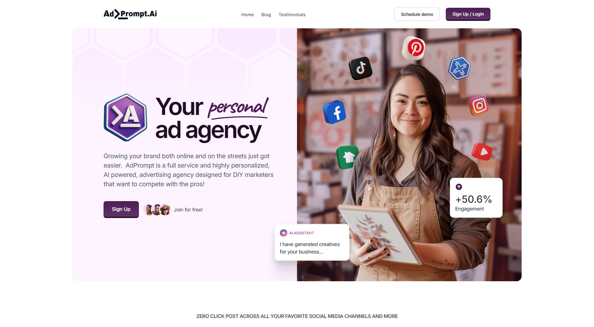 AdPrompt AdPrompt Interface & Screenshots