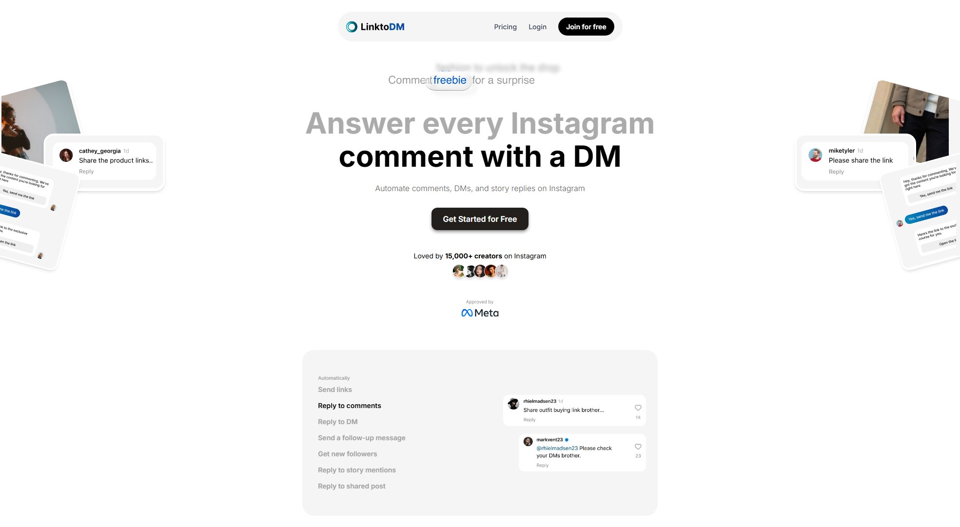 LinktoDM LinktoDM Interface & Screenshots LinktoDM LinktoDM Interface & Screenshots