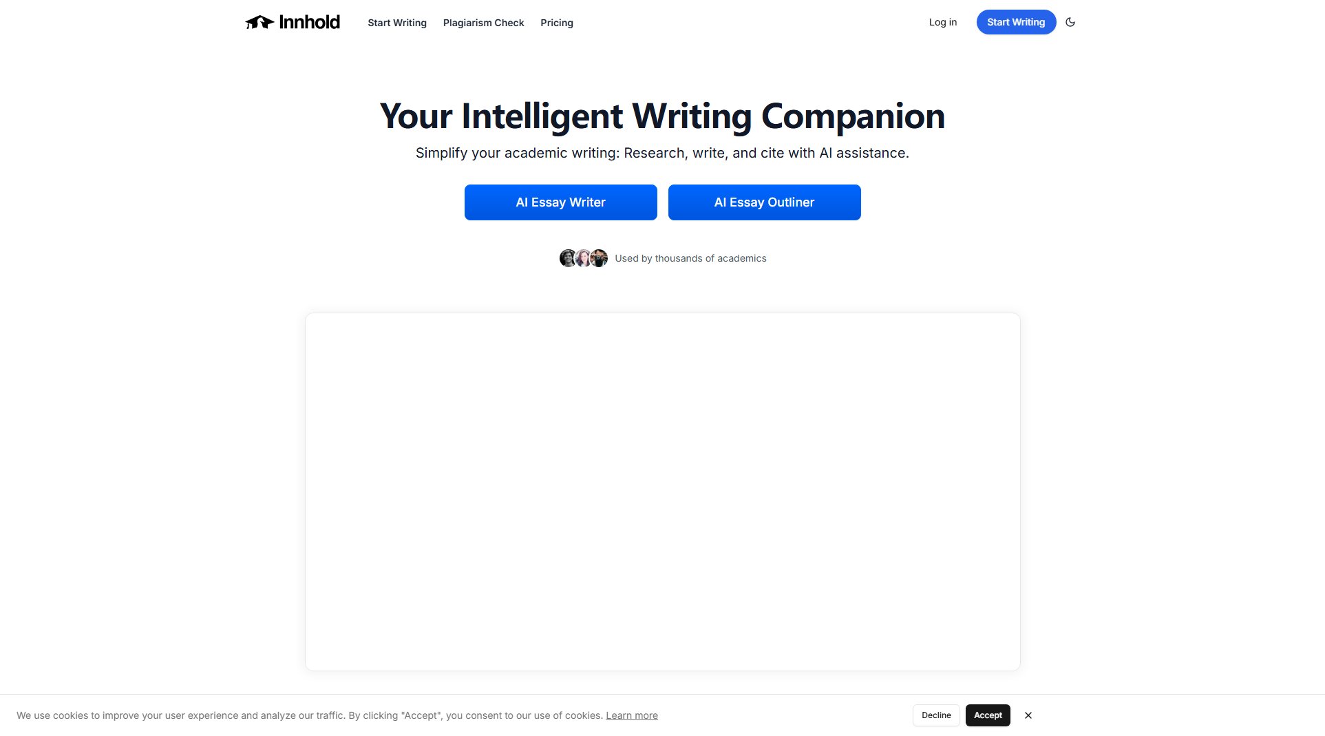 Innhold.AI Screenshot Innhold.AI Screenshot