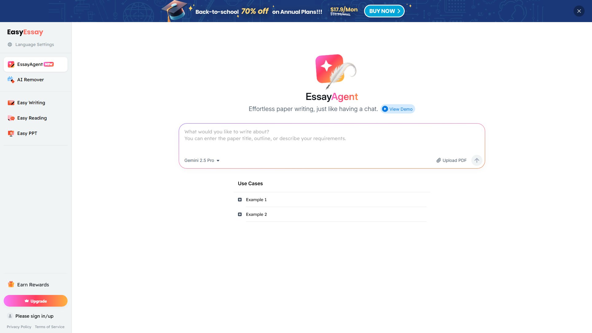EasyEssay EasyEssay Interface & Screenshots EasyEssay EasyEssay Interface & Screenshots