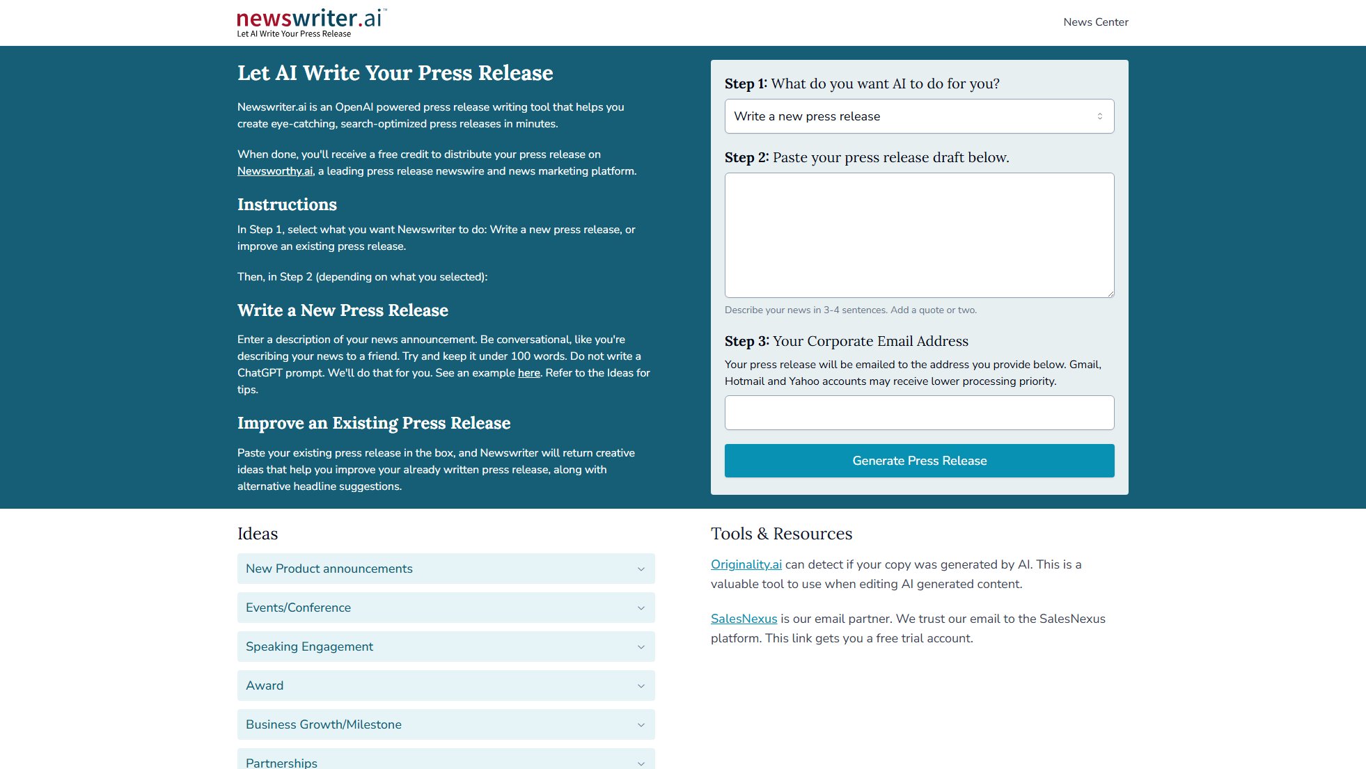 Newswriter.ai Newswriter.ai Interface & Screenshots Newswriter.ai Newswriter.ai Interface & Screenshots