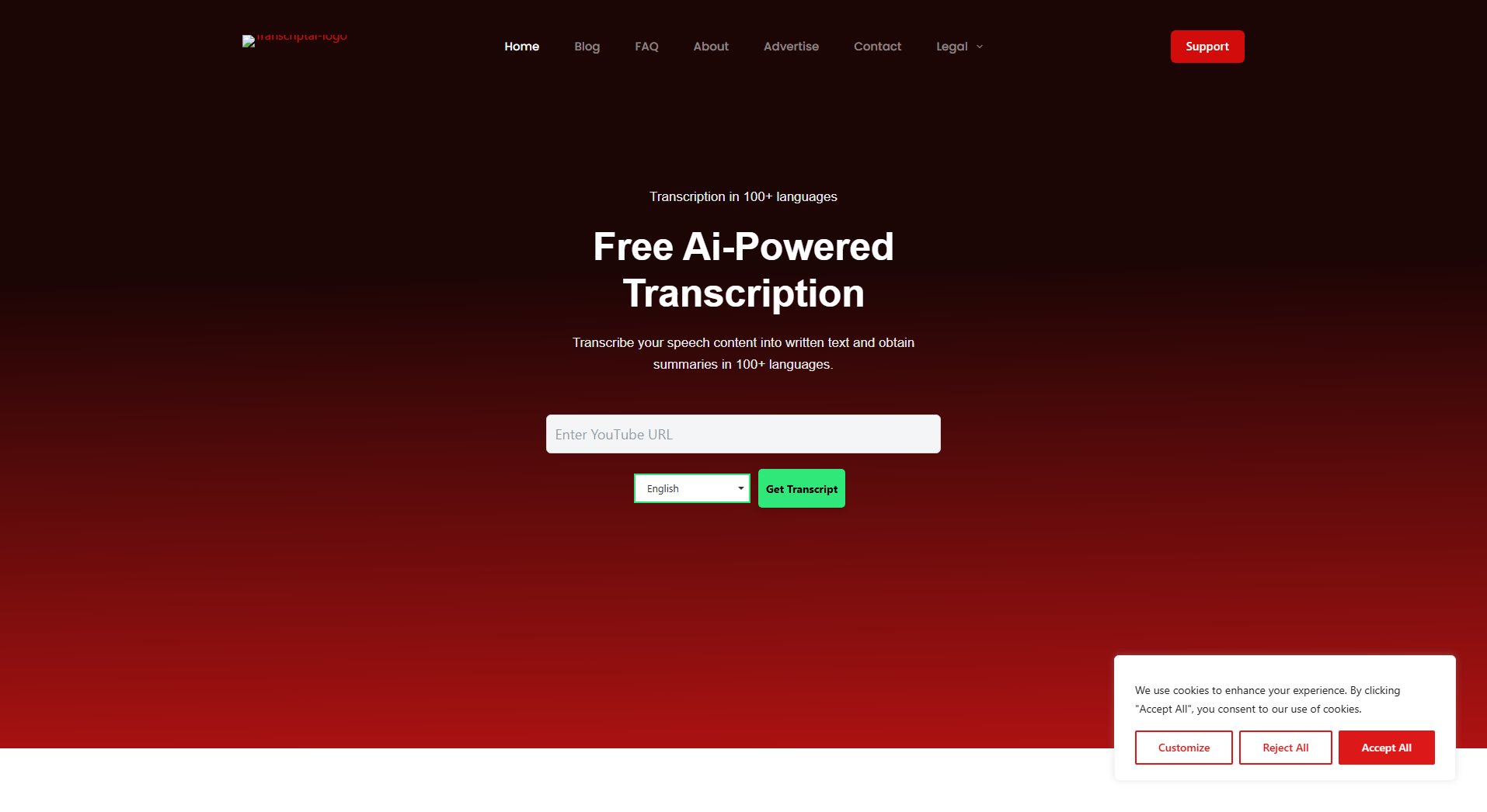 Transcriptal Transcriptal Interface & Screenshots Transcriptal Transcriptal Interface & Screenshots