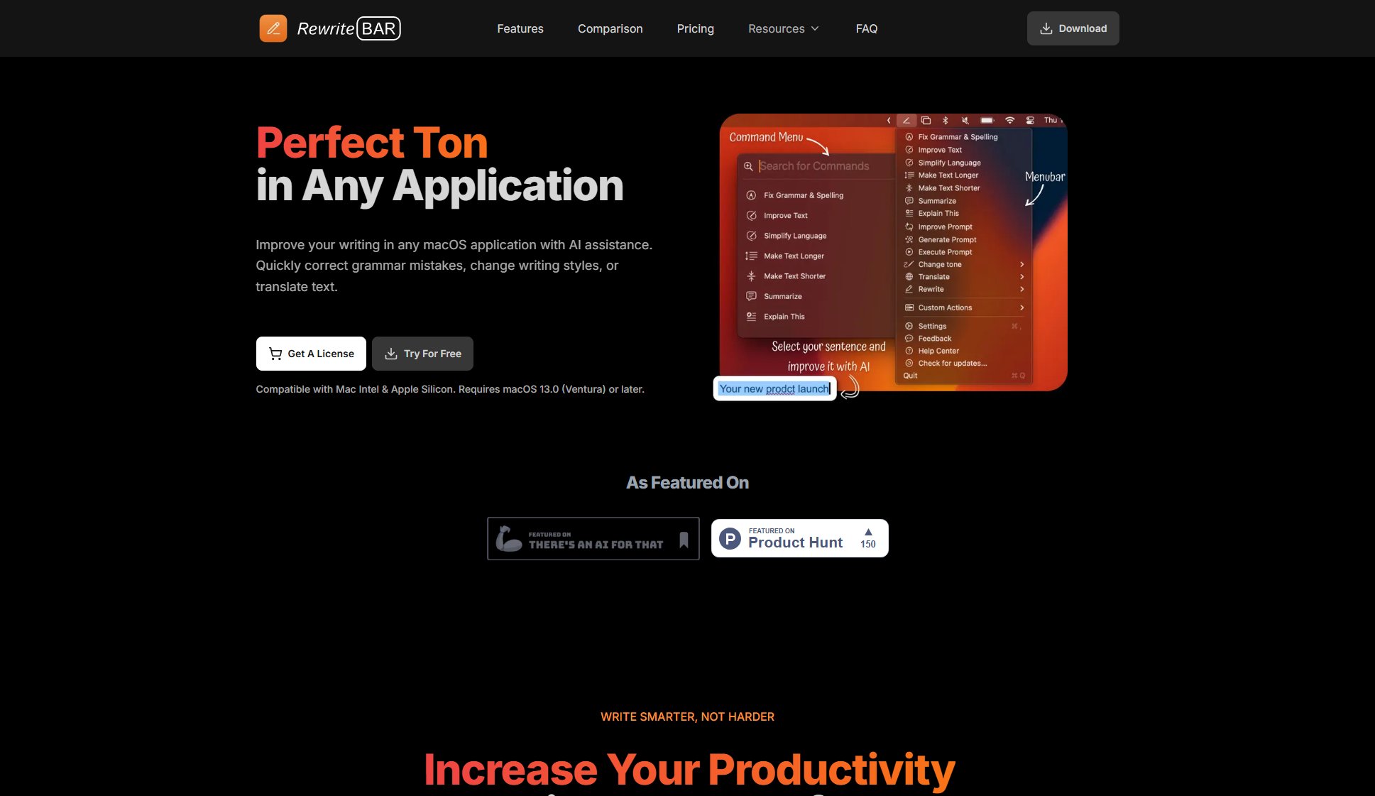 RewriteBar RewriteBar Interface & Screenshots