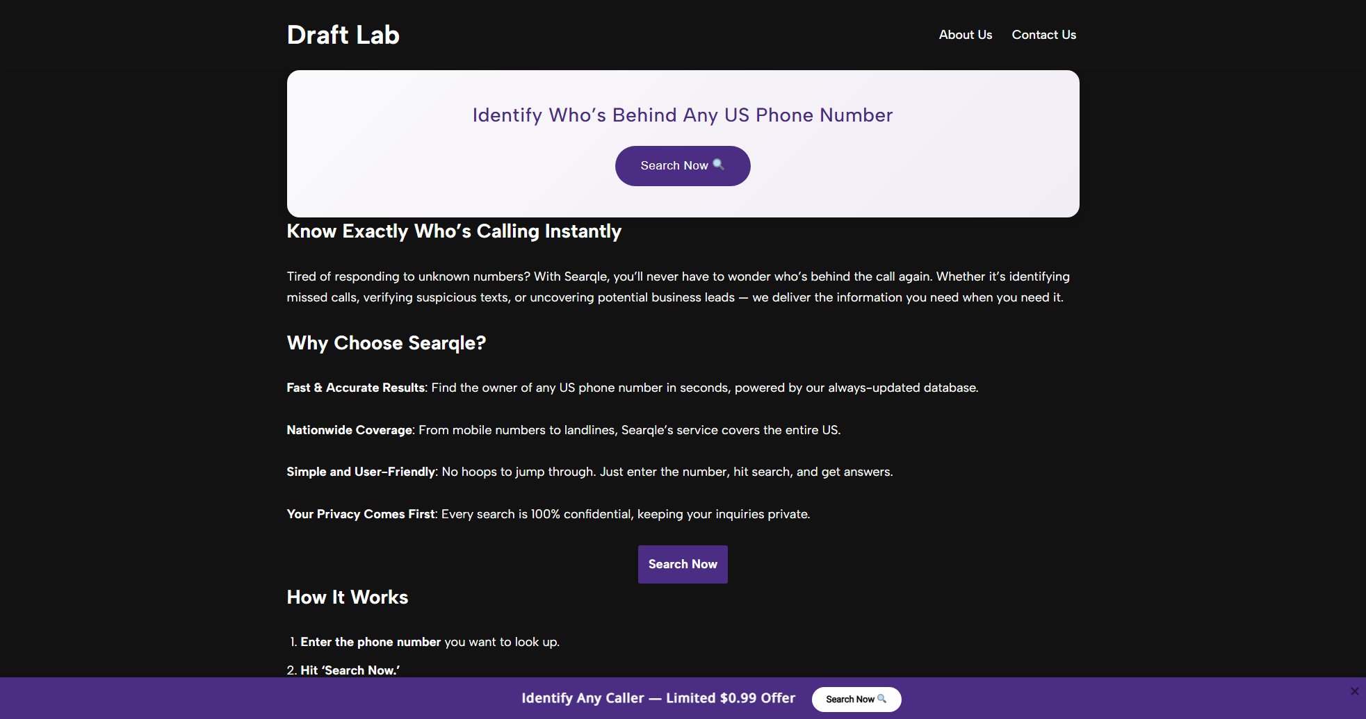 Searqle Searqle Interface & Screenshots Searqle Searqle Interface & Screenshots
