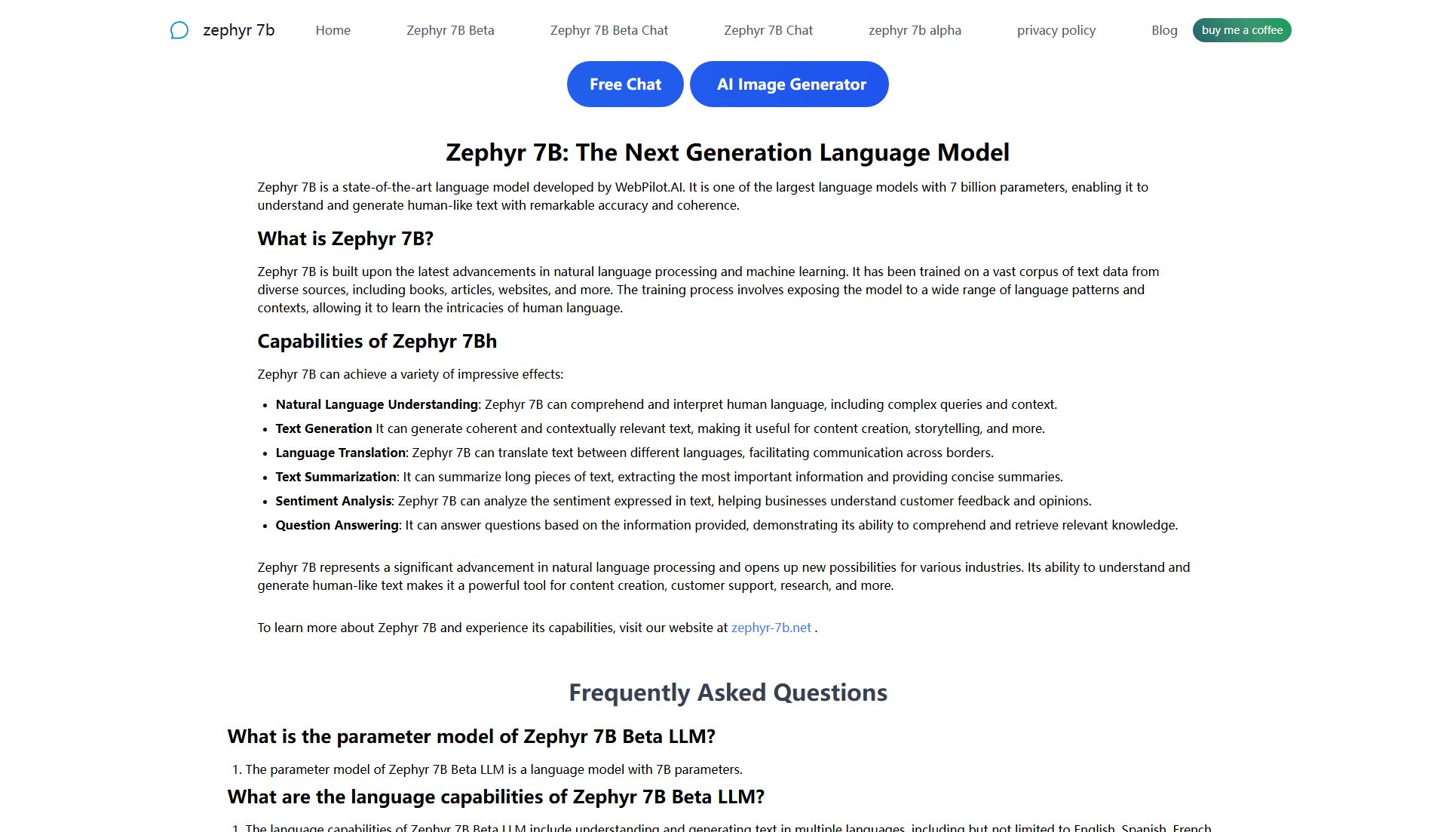 Zephyr 7B Beta Zephyr 7B Beta Interface & Screenshots