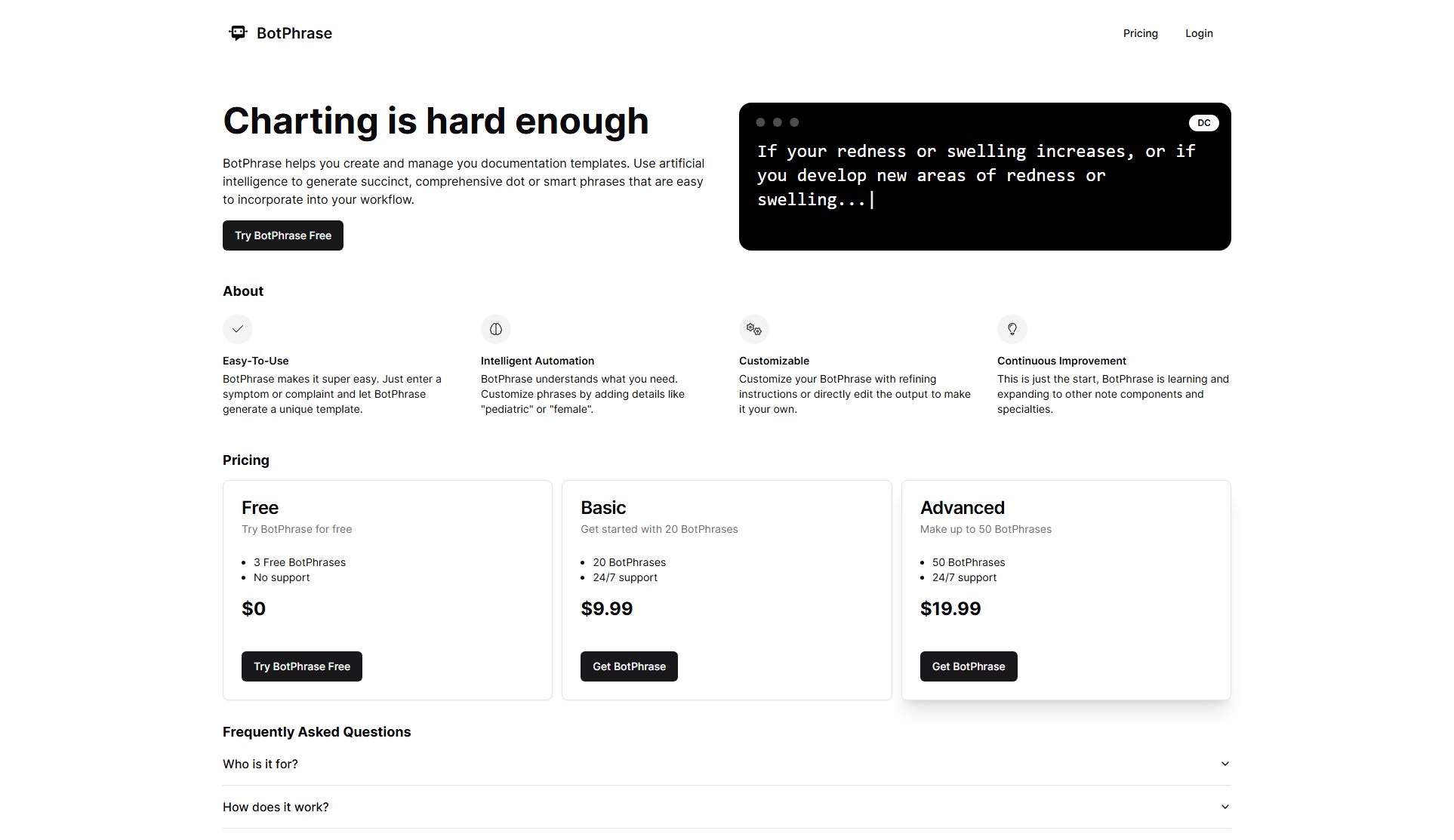 BotPhrase BotPhrase Interface & Screenshots BotPhrase BotPhrase Interface & Screenshots
