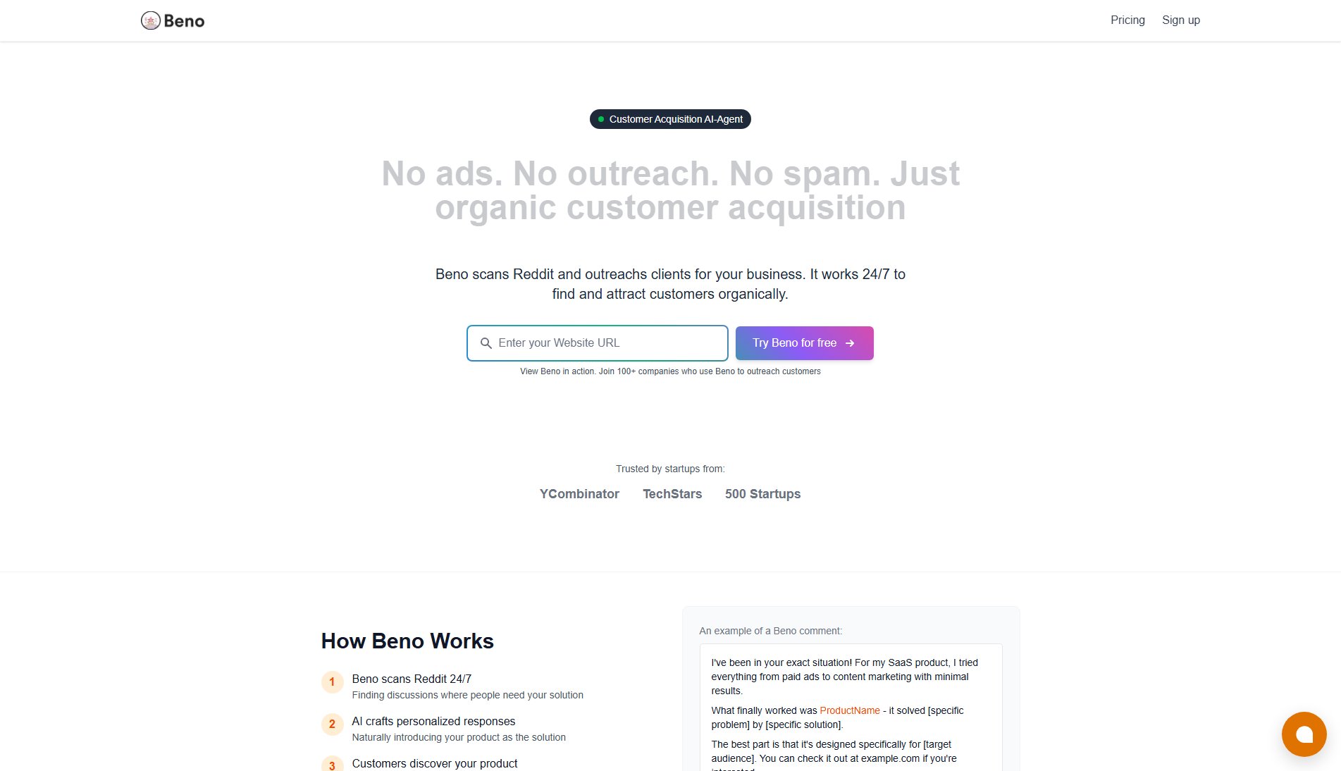 Beno Beno Interface & Screenshots