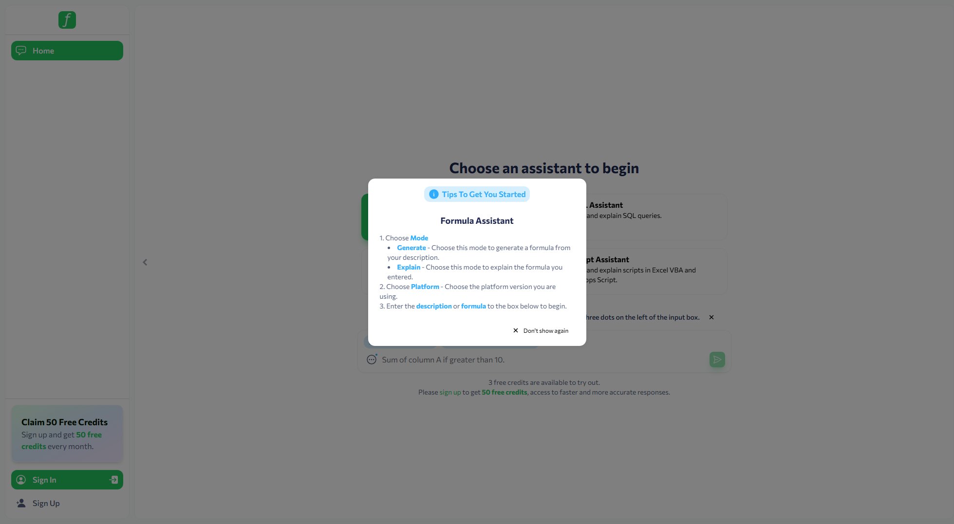 Formularizer Screenshot