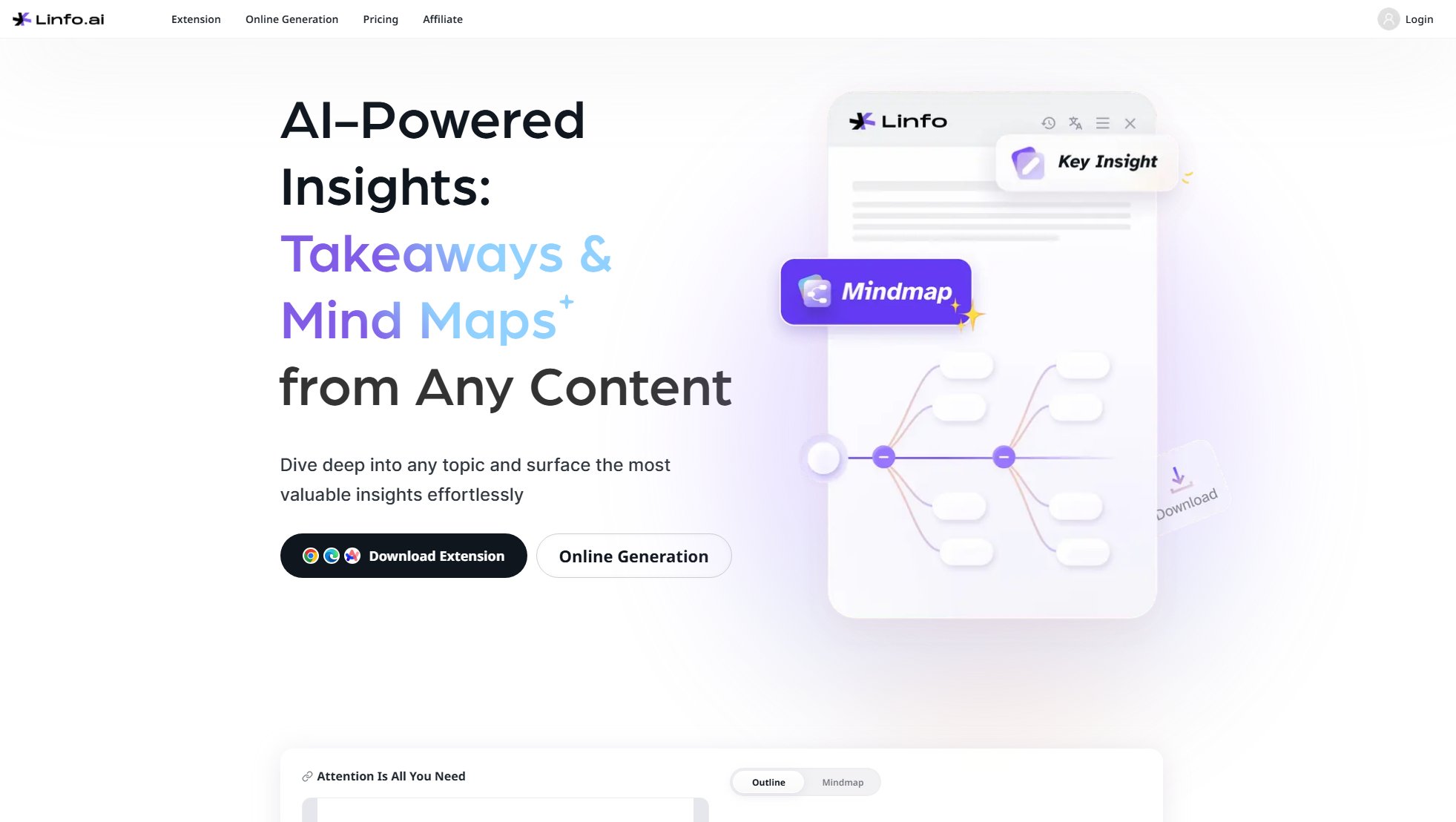 Linfo.ai Linfo.ai Interface & Screenshots