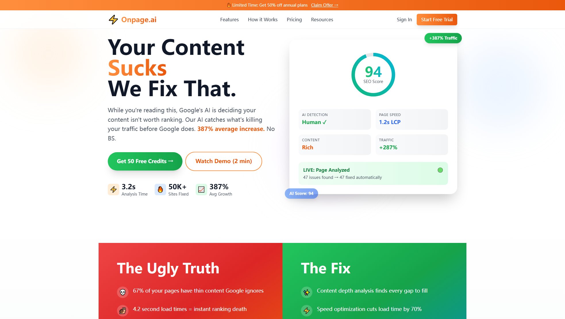 Onpage.ai Onpage.ai Interface & Screenshots